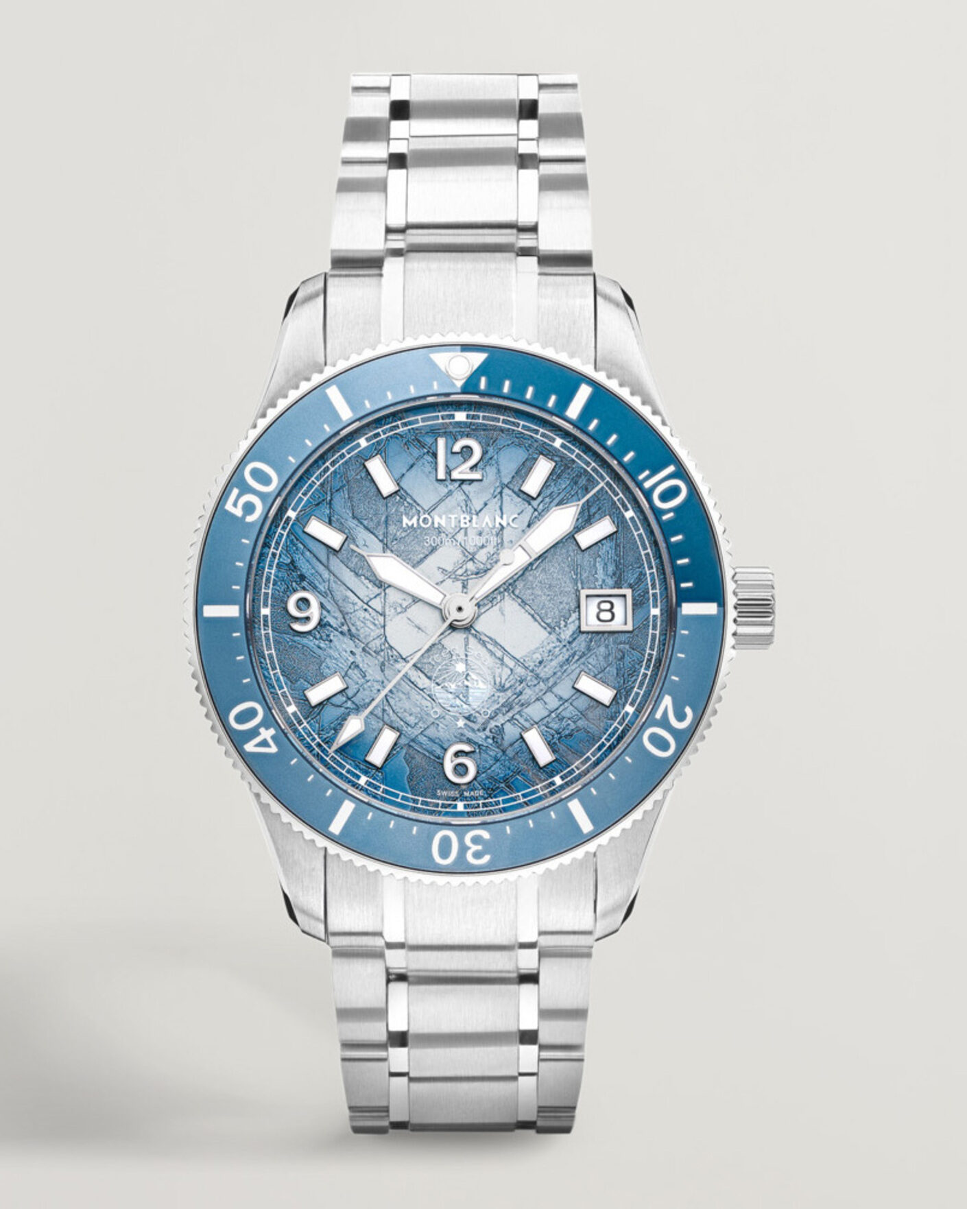Men | Montblanc Iced Sea Automatic Date 0 Oxygen Light Blue | Montblanc | Iced Sea Automatic Date 0 Oxygen Light Blue