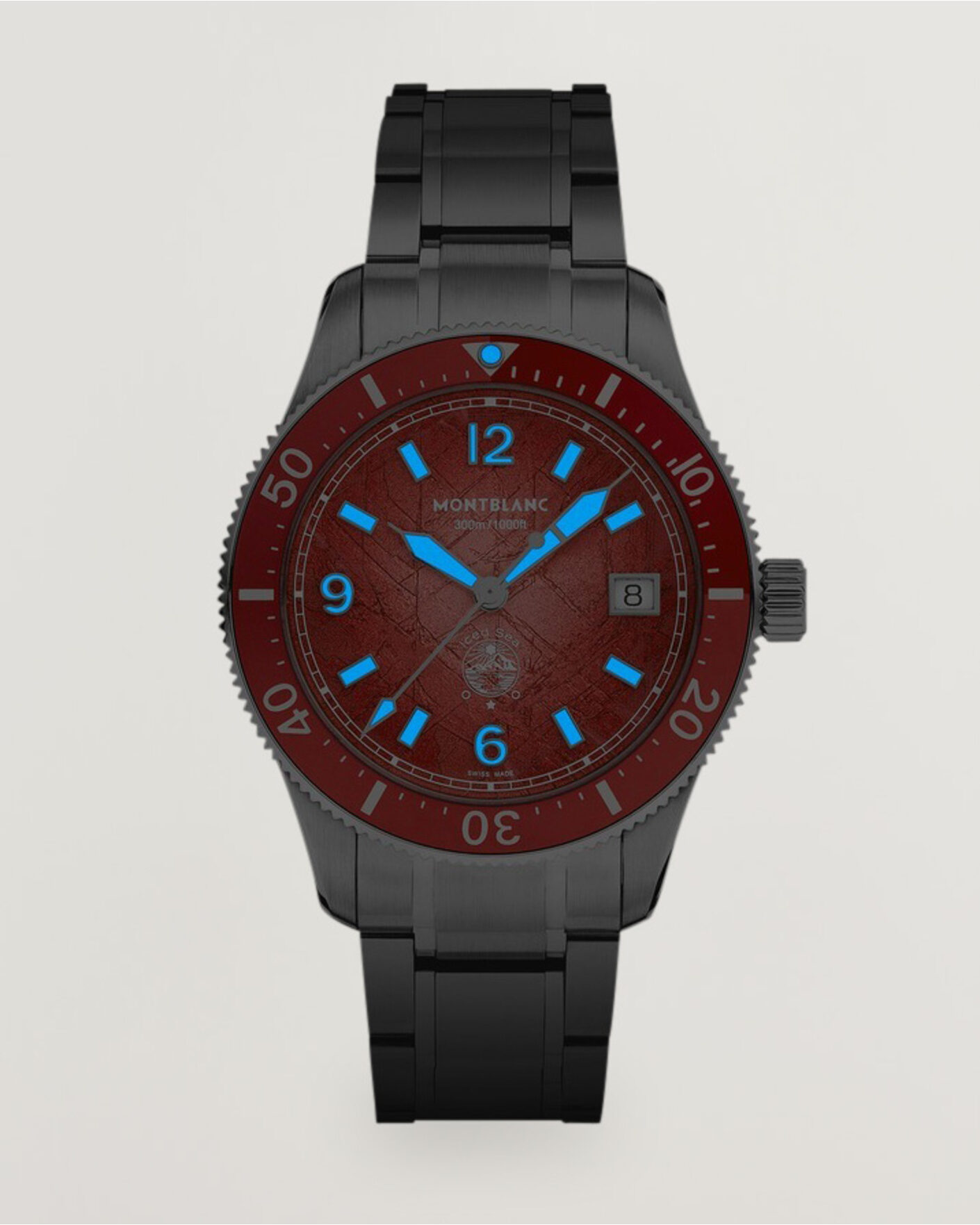 Men | Montblanc Iced Sea Automatic Date 0 Oxygen Limited Red | Montblanc | Iced Sea Automatic Date 0 Oxygen Limited Red