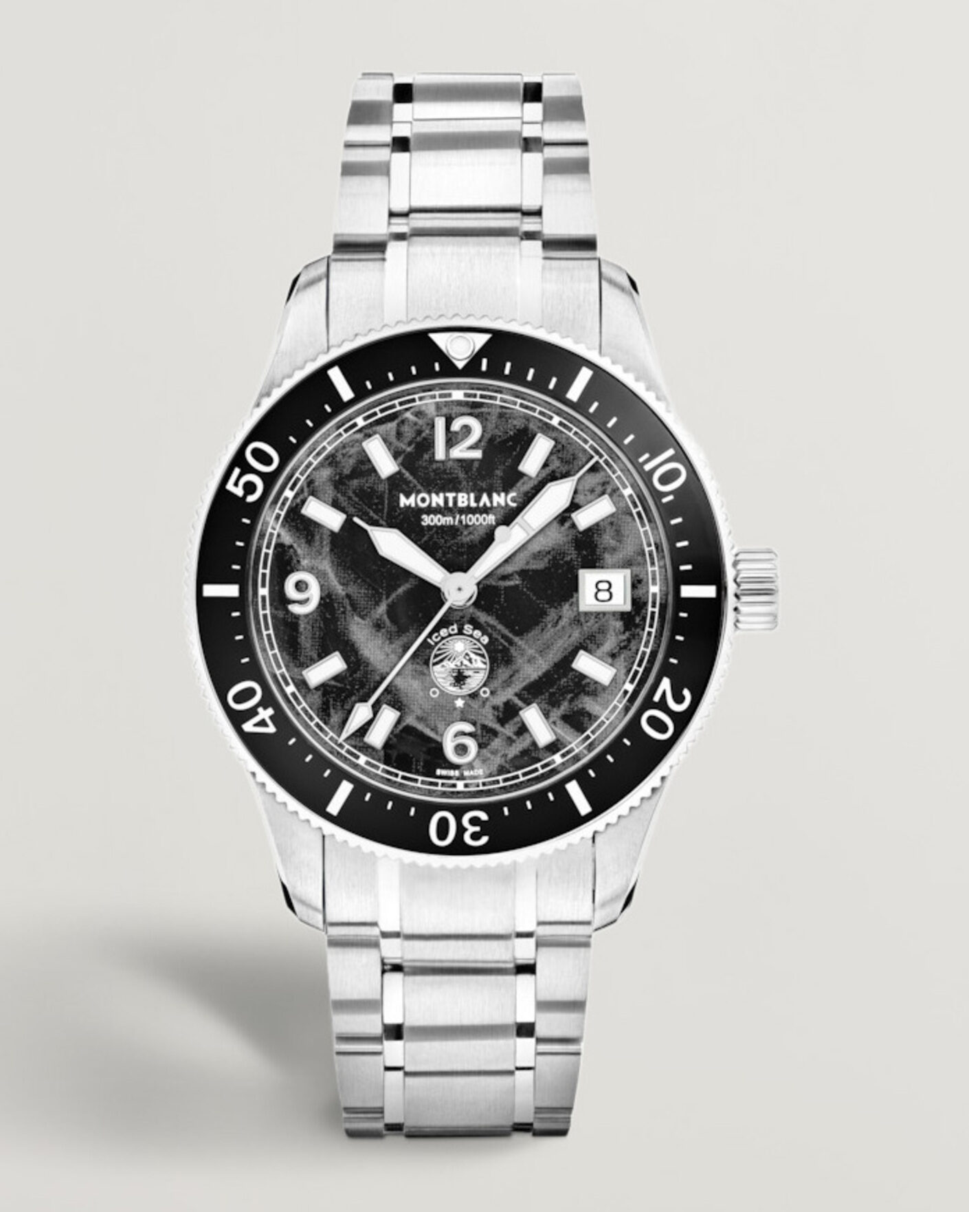 Men | Montblanc Iced Sea Automatic Date 0 Oxygen Black | Montblanc | Iced Sea Automatic Date 0 Oxygen Black