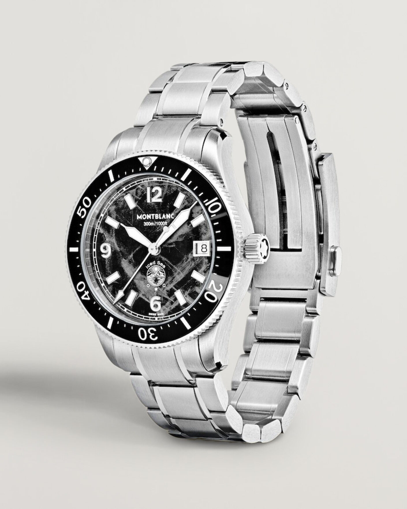 Men | Montblanc Iced Sea Automatic Date 0 Oxygen Black | Montblanc | Iced Sea Automatic Date 0 Oxygen Black