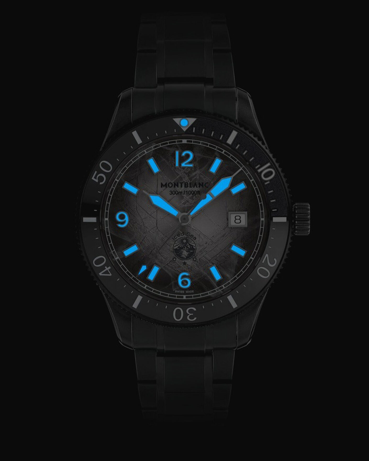 Men | Montblanc Iced Sea Automatic Date 0 Oxygen Grey | Montblanc | Iced Sea Automatic Date 0 Oxygen Grey