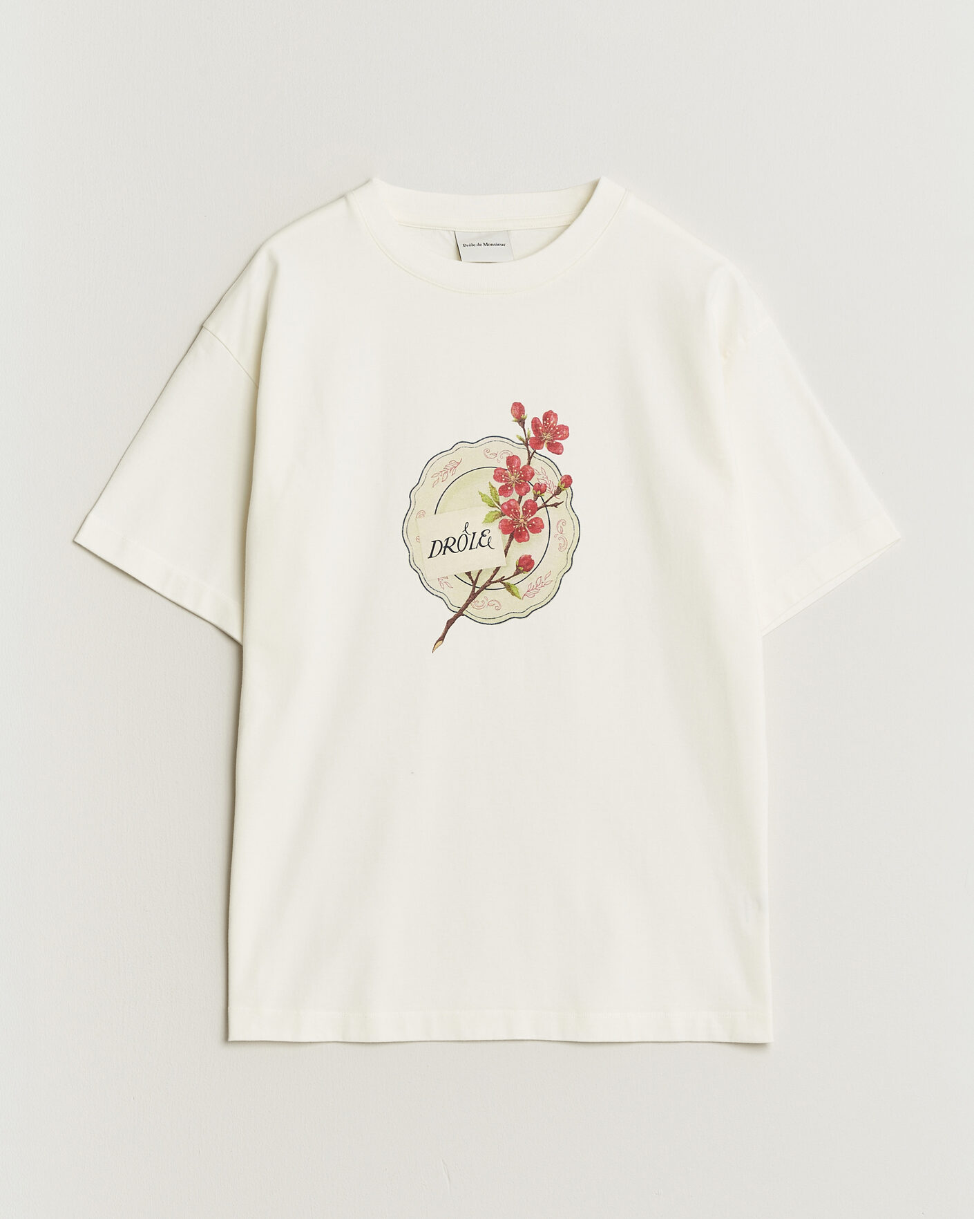 Men | T-Shirts | Drôle de Monsieur | Porcelaine T-shirt Off White