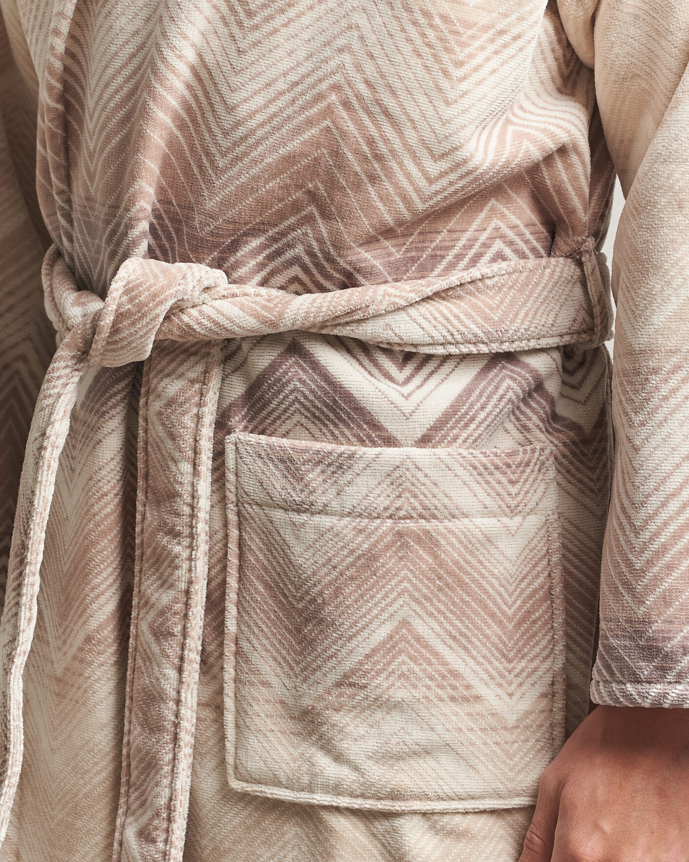 Men | Pyjamas & Robes | Missoni Home | Marea Hooded Bathrobe Beige