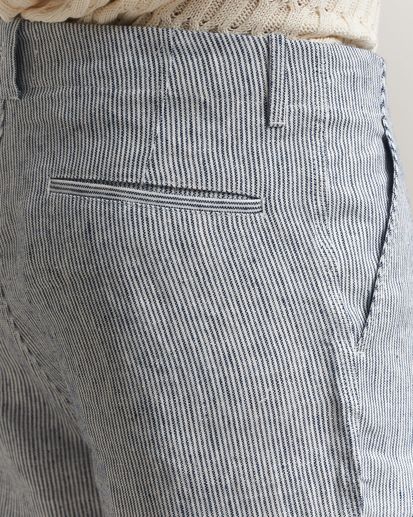Men | Shorts | Peregrine | Windsor Linen Shorts Navy Stripe