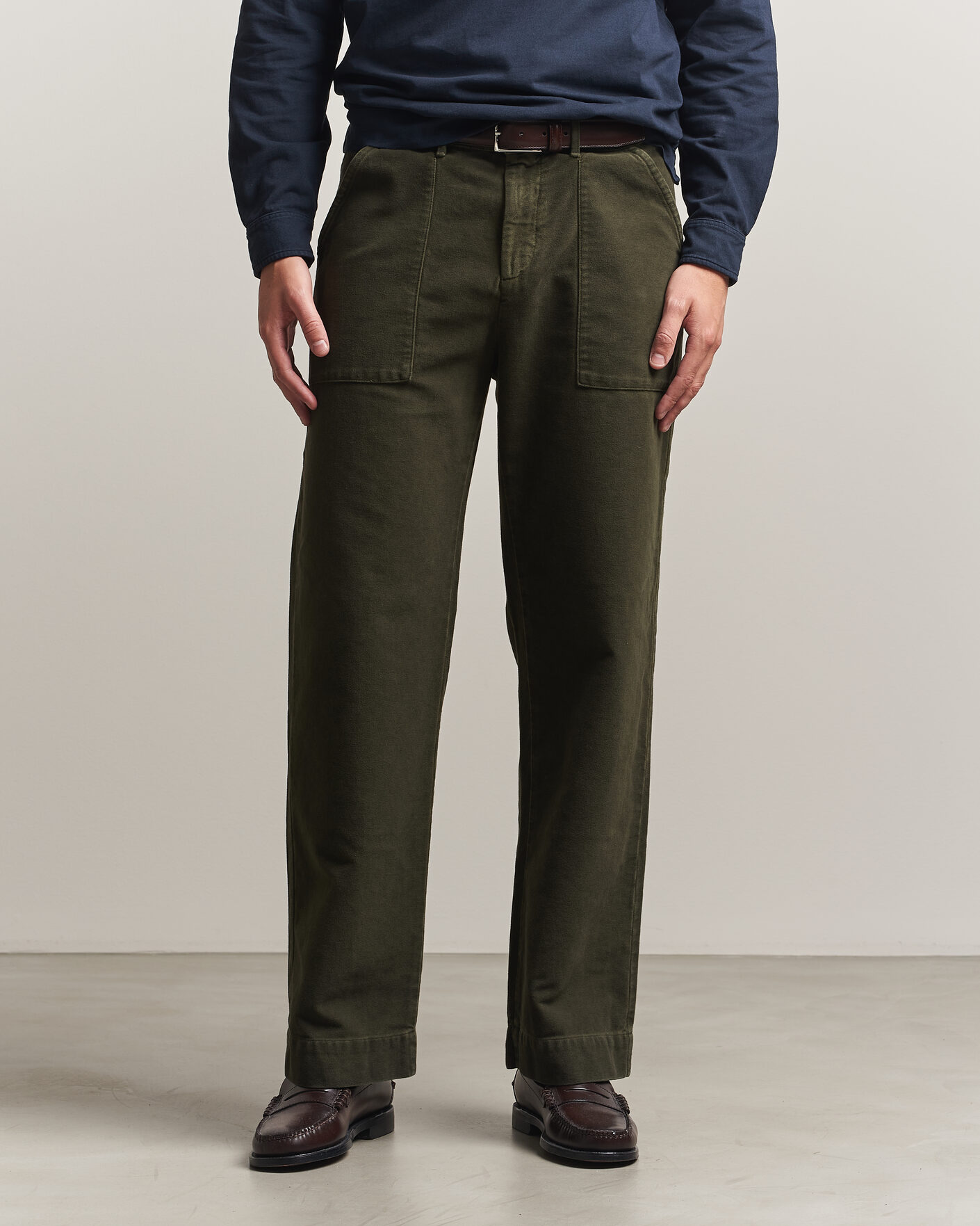 Men | Trousers | Massimo Alba | Regata Moleksine Pants Forest Night