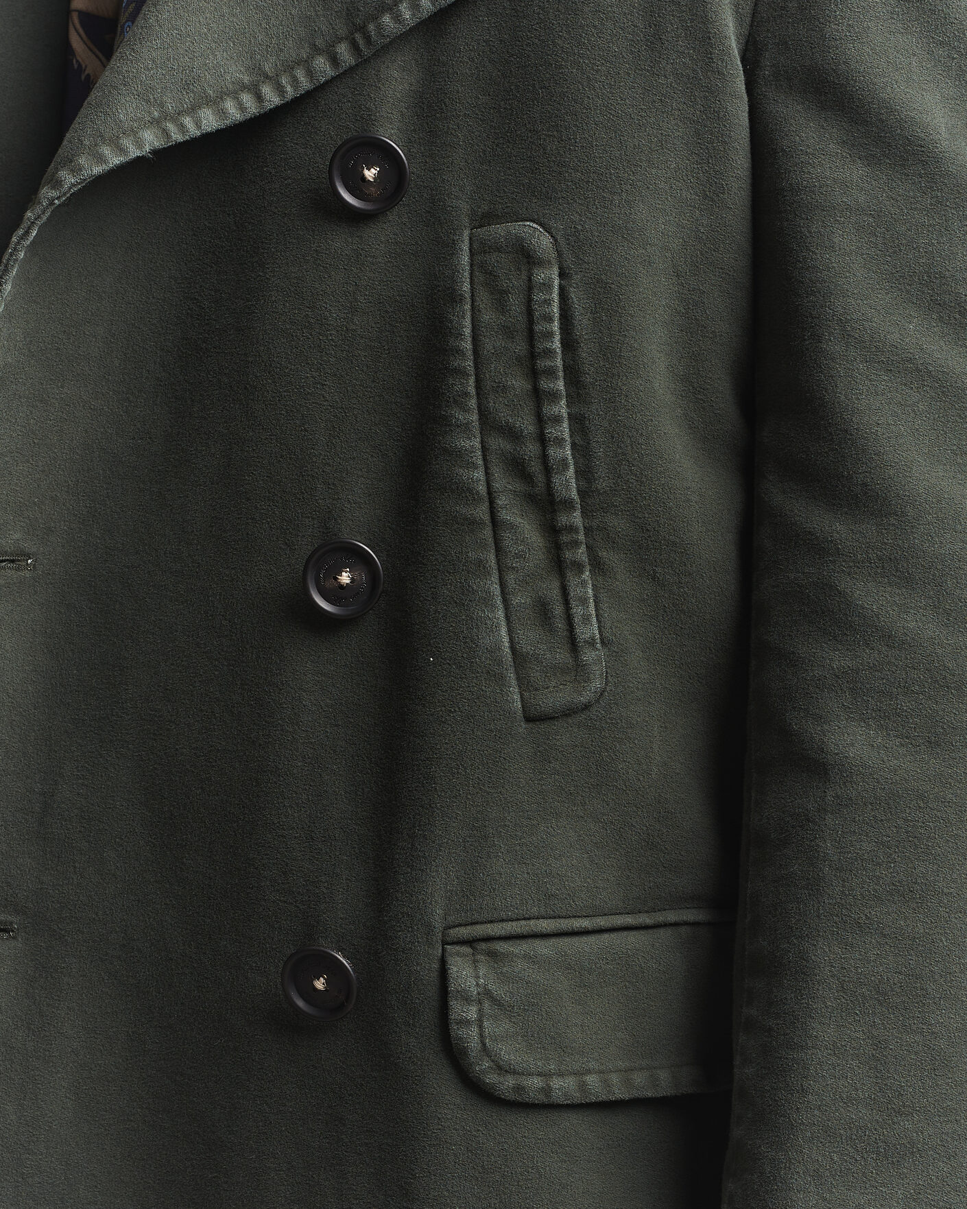Men | Coats & Jackets | Massimo Alba | Moleskine Peacoat Forest Night