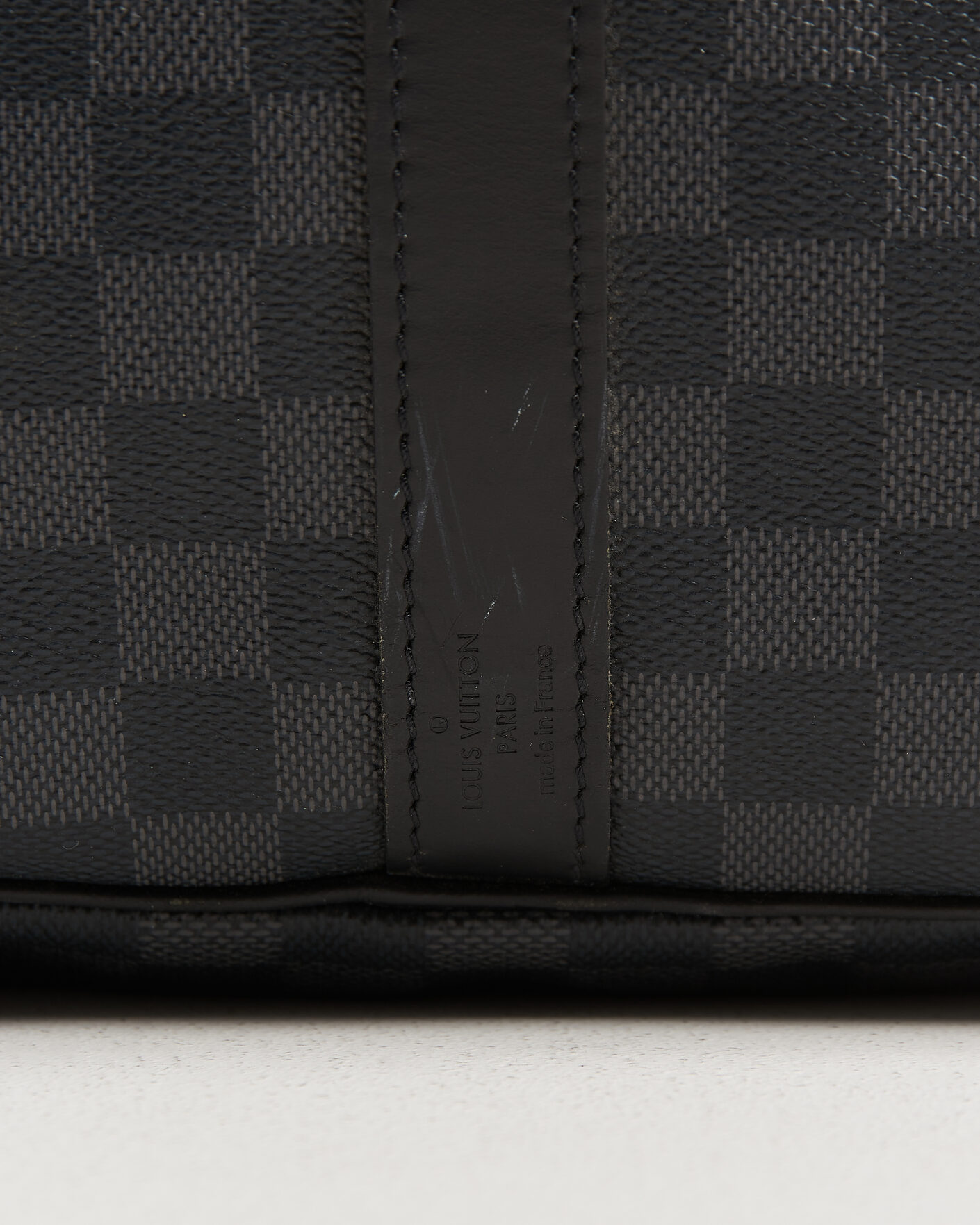 Men | Pre-Owned & Vintage Bags | Louis Vuitton Pre-Owned | Keepall 55 Bandouliére Damier Graphite