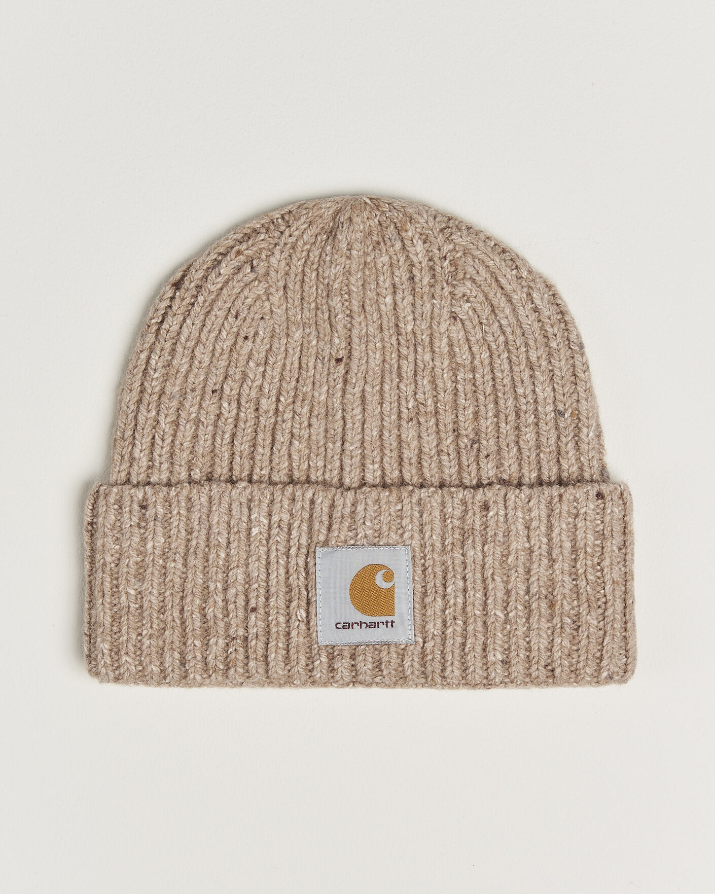 Men | Beanies | Carhartt WIP | Anglistic Wool/Cotton Beanie Specled Fleur De Sel