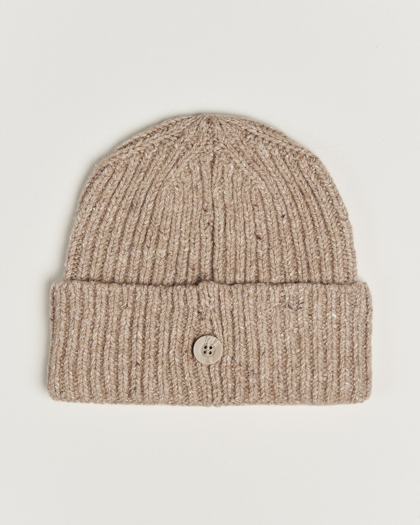Men | Beanies | Carhartt WIP | Anglistic Wool/Cotton Beanie Specled Fleur De Sel
