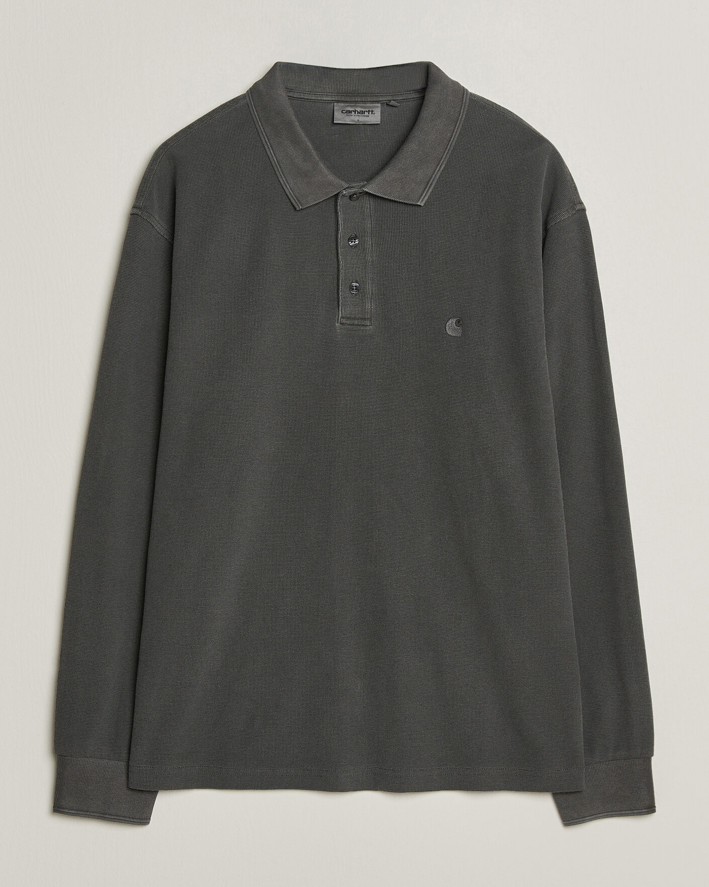 Men | Sweaters & Knitwear | Carhartt WIP | Long Sleeve Waffle Rugby Shirt Black