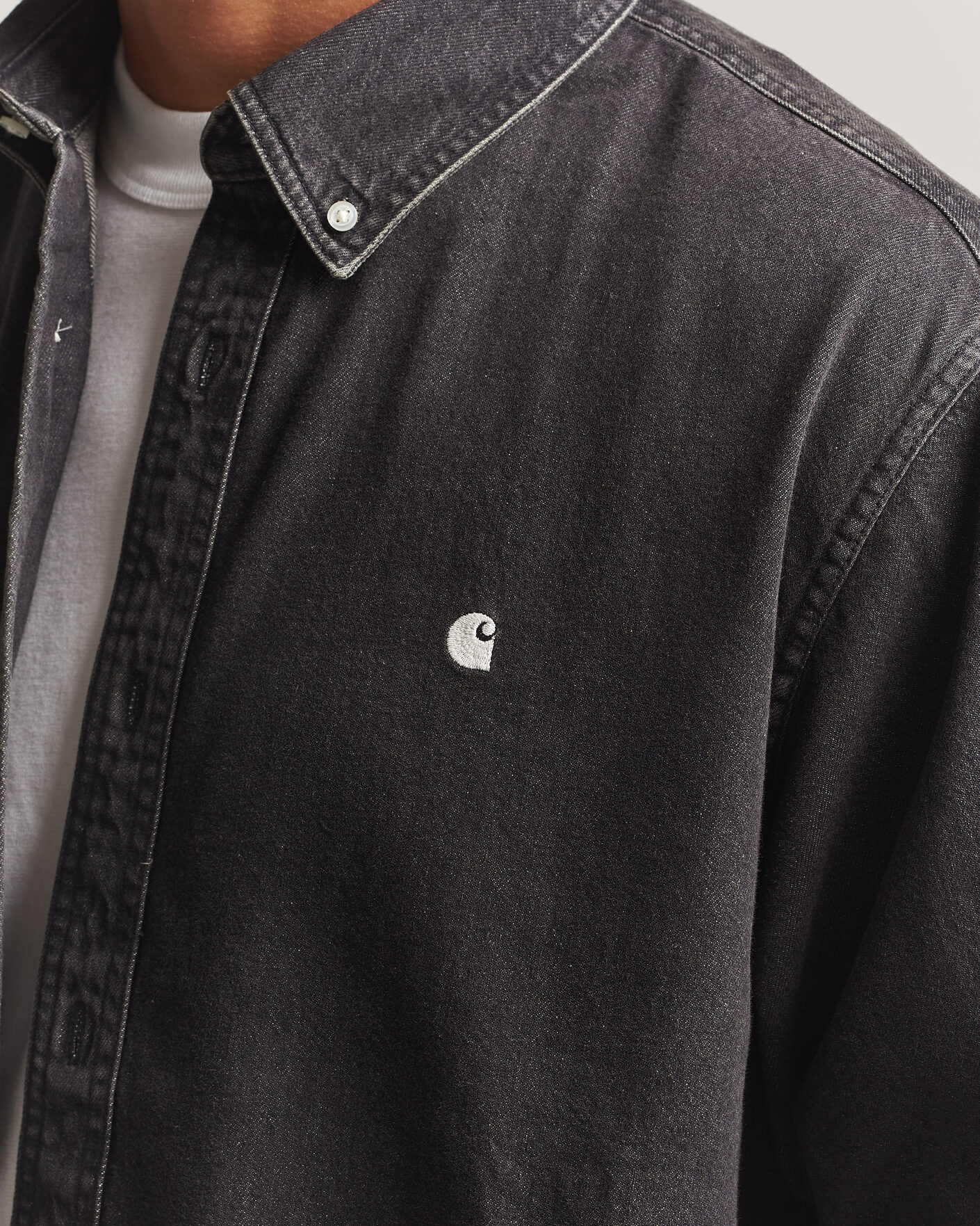 Men | Shirts | Carhartt WIP | Lucas Denim Shirt Black