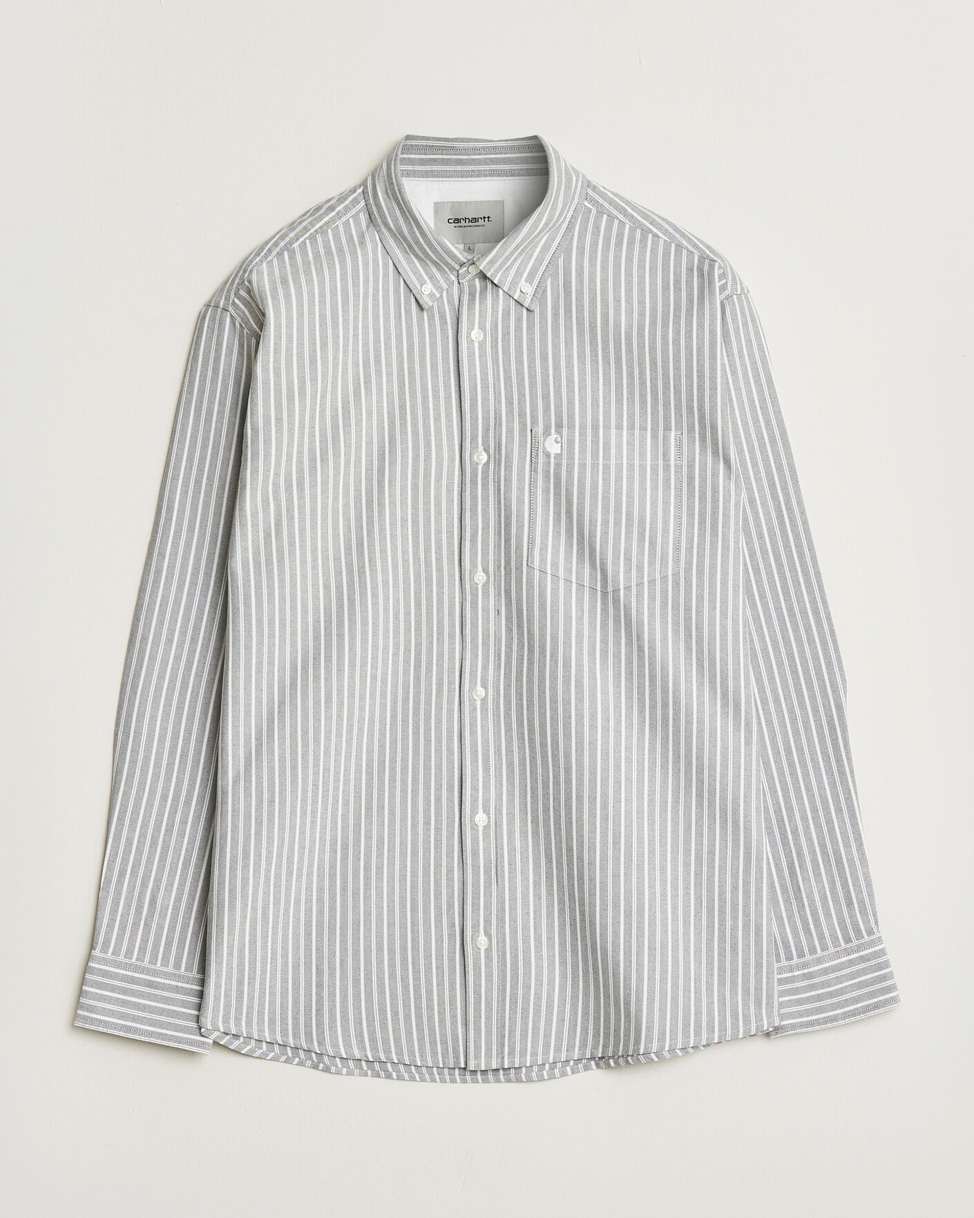Men | Shirts | Carhartt WIP | Canan Striped Oxford Shirt Black