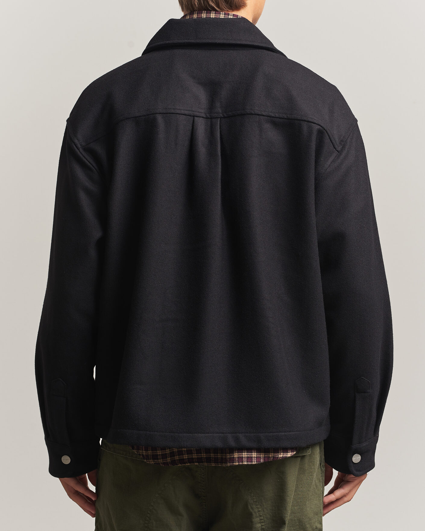 Men | Shirts | Carhartt WIP | Atoka Wool Zip Shirt Jacket Black