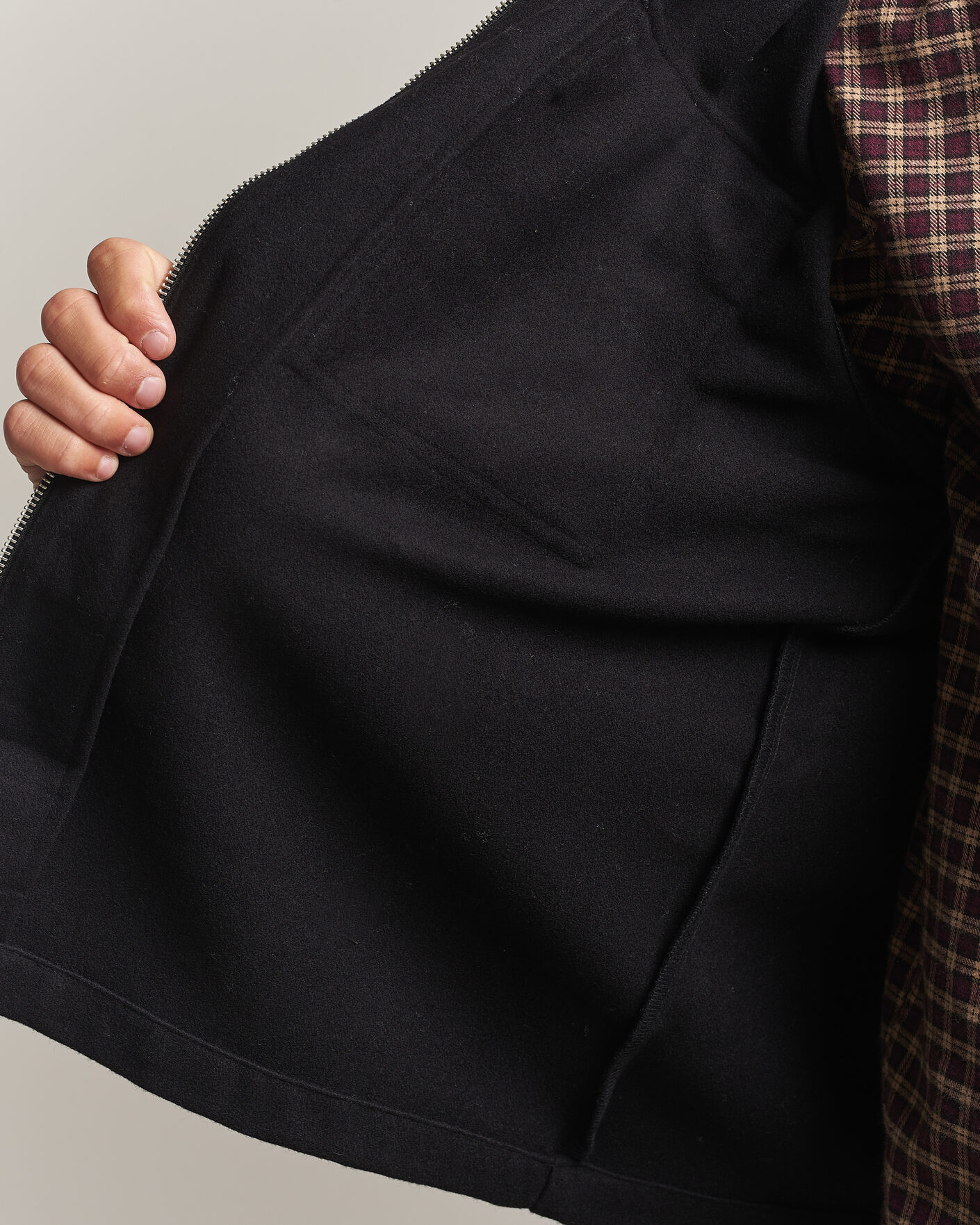 Men | Shirts | Carhartt WIP | Atoka Wool Zip Shirt Jacket Black