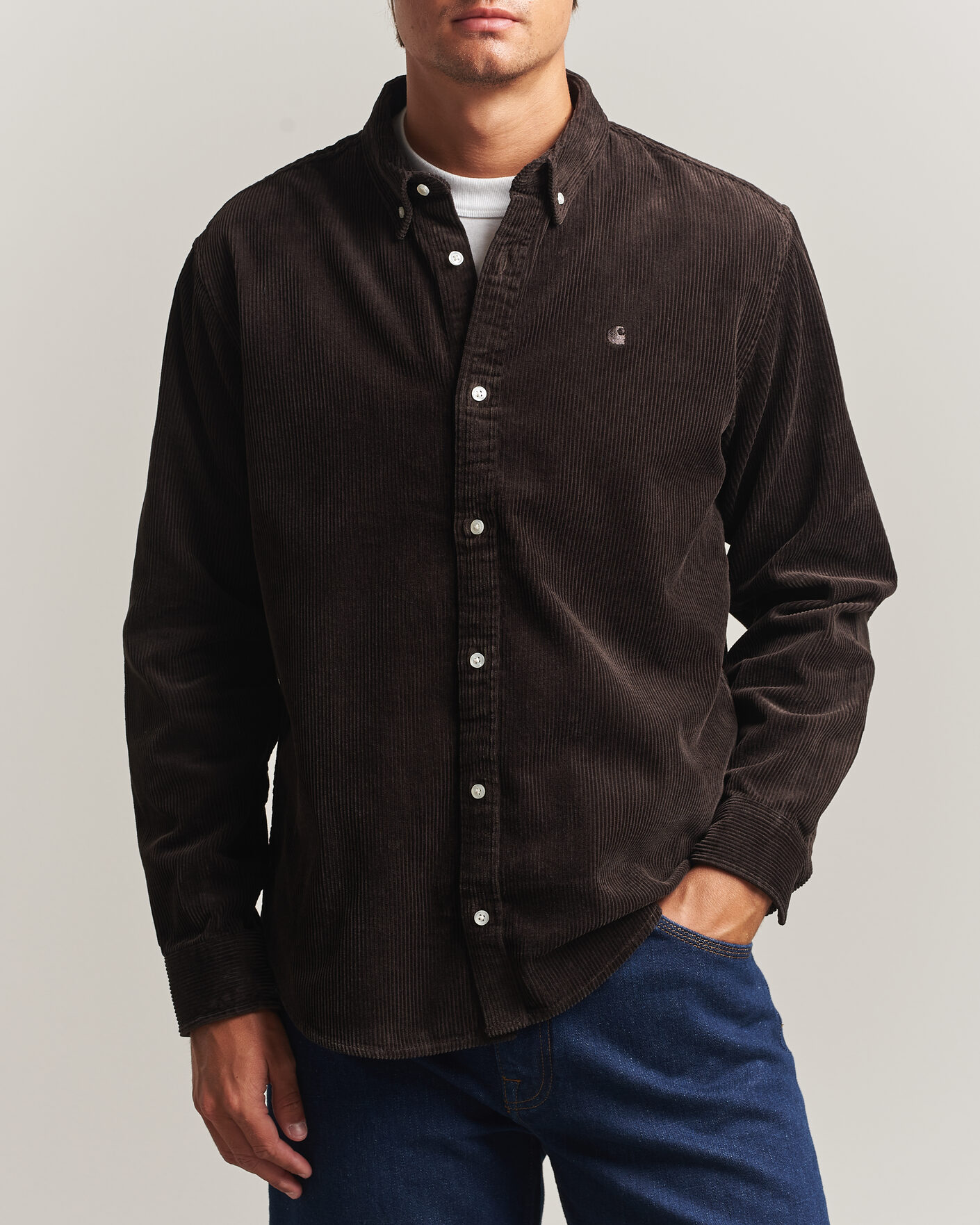 Men | Shirts | Carhartt WIP | Madison Cord Shirt Tobacco
