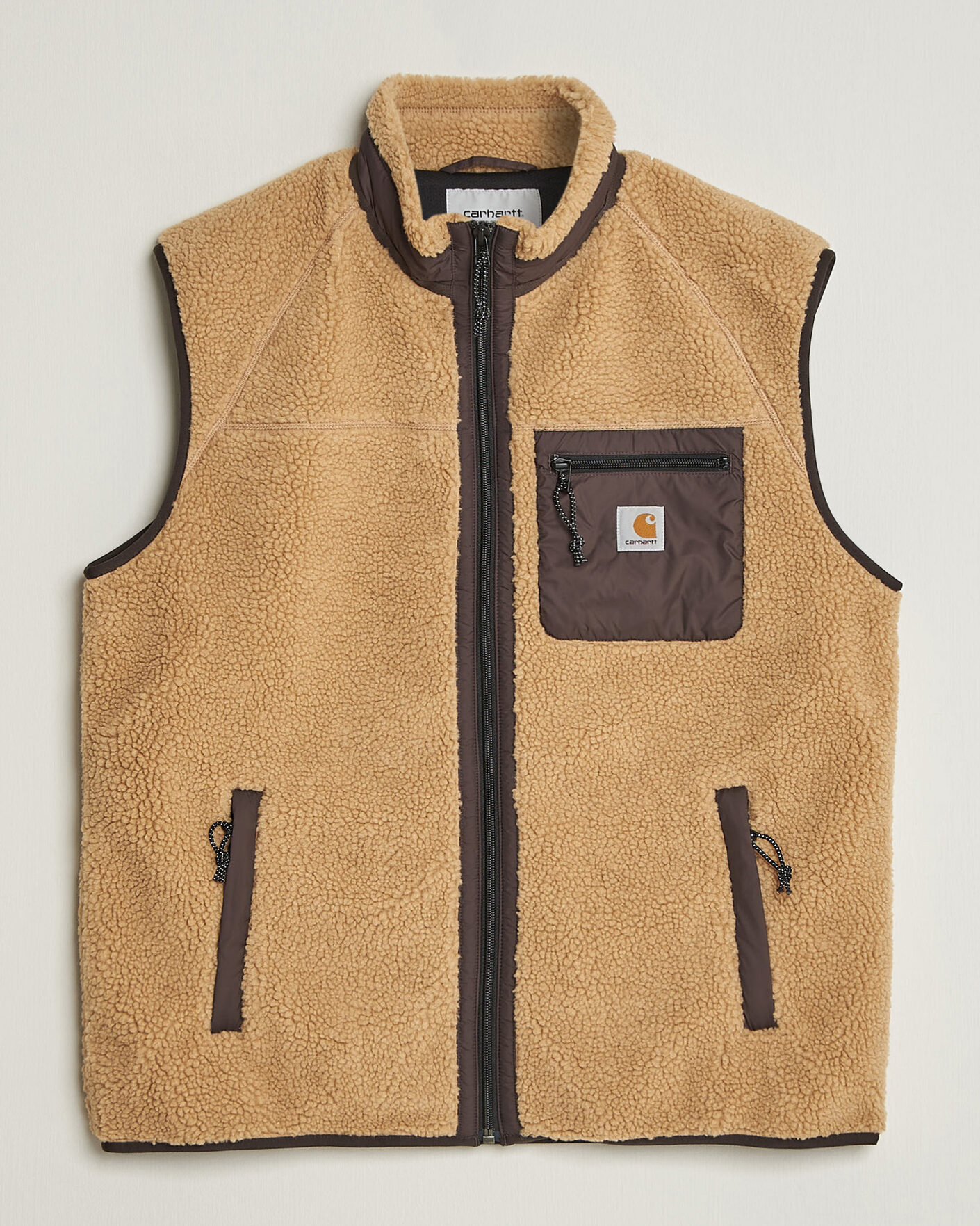 Men | Gilets | Carhartt WIP | Prentis Pile Vest Tobacco