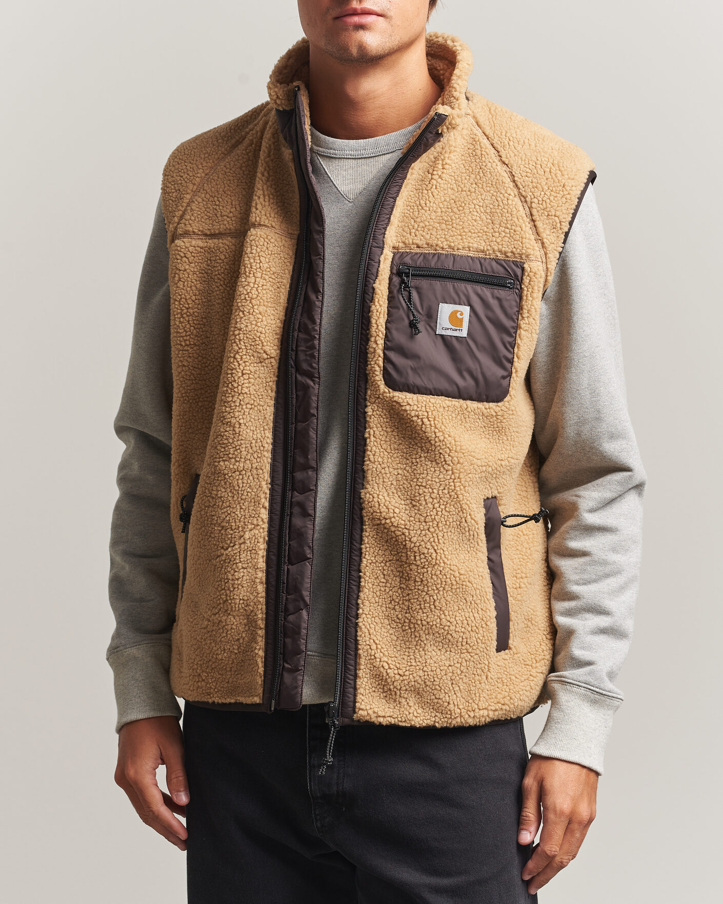 Men | Gilets | Carhartt WIP | Prentis Pile Vest Tobacco