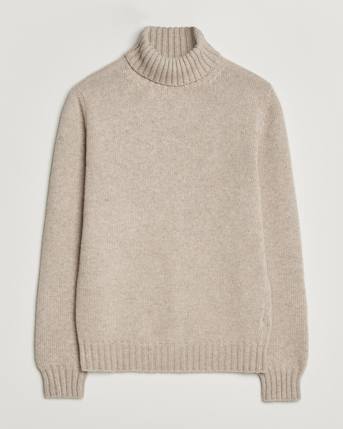 Men | Sweaters & Knitwear | Fedeli | Wool/Cashmere Rollneck Beige