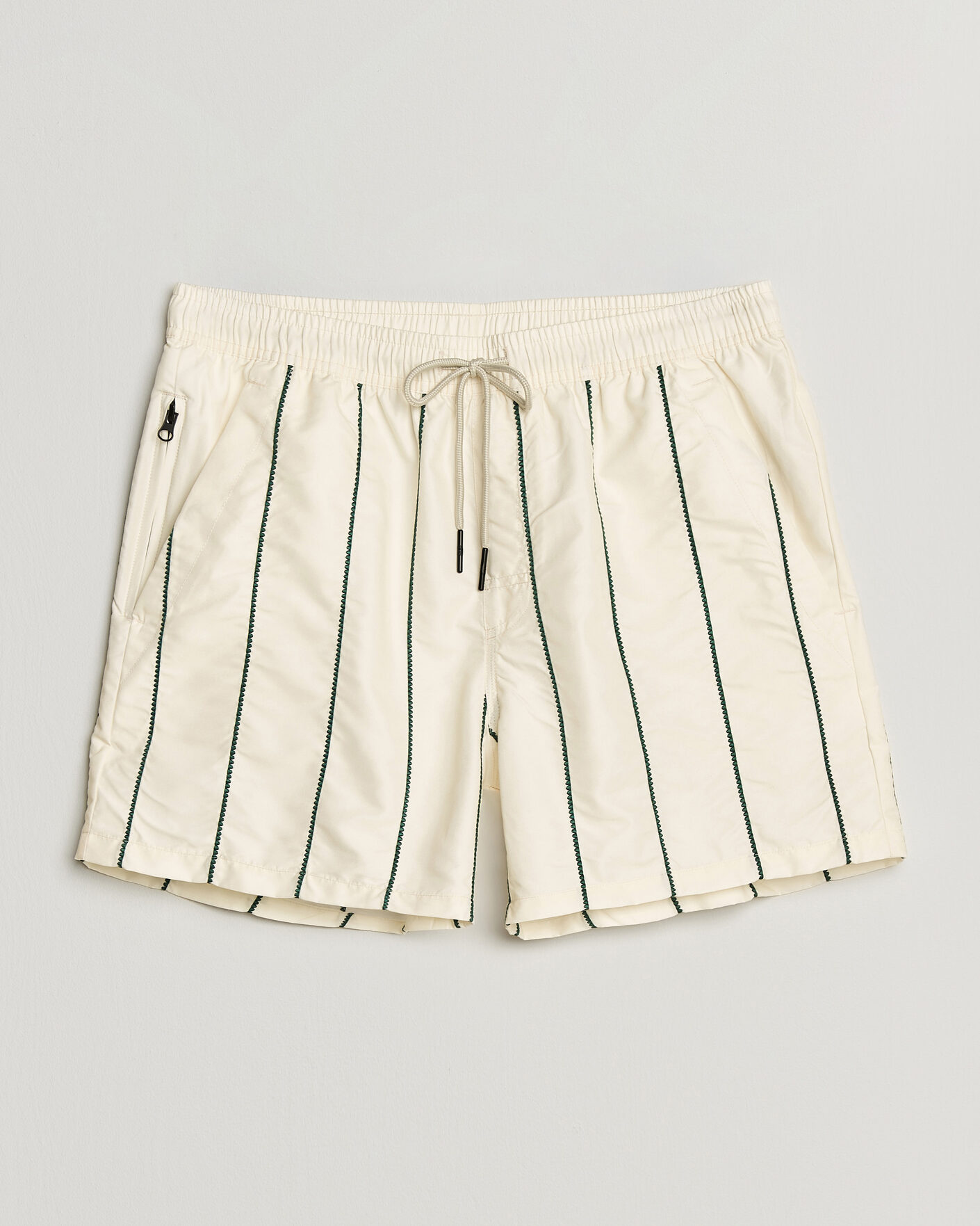 Men | Swimwear | OAS | Printed Swimshorts White/Green