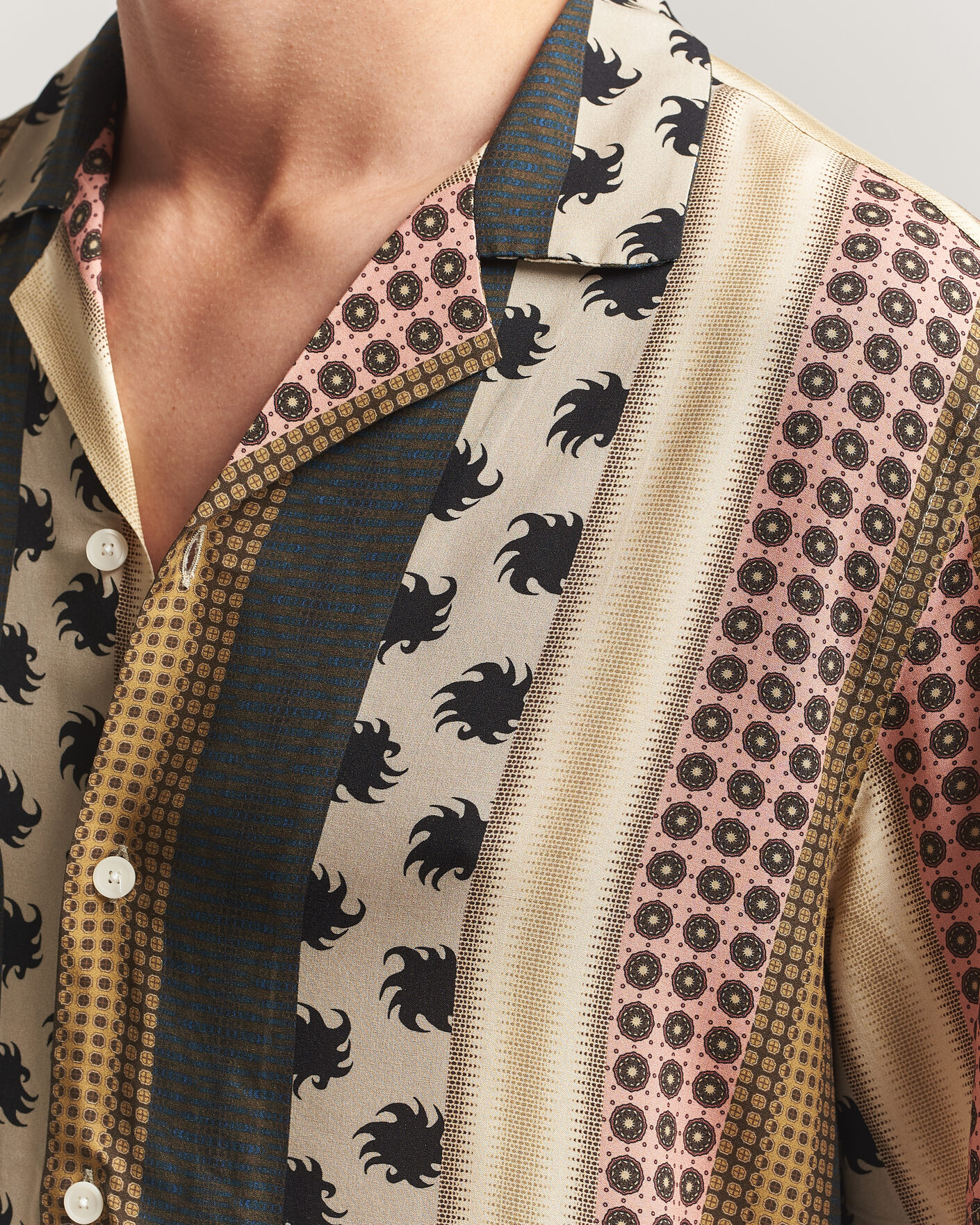 Men | Shirts | OAS | Mixset Rocco Printed Cuba Short Sleeve Shirt Multi