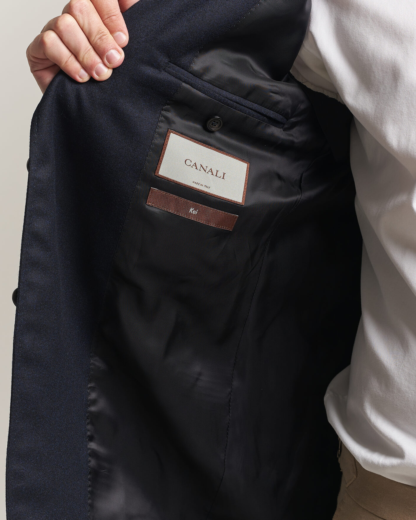 Men | Blazers | Canali | Kei Impeccabile Flannel Blazer Navy