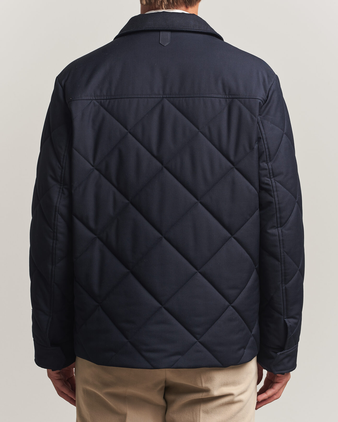 Men | Coats & Jackets | Canali | Quilted Country Coat Navy