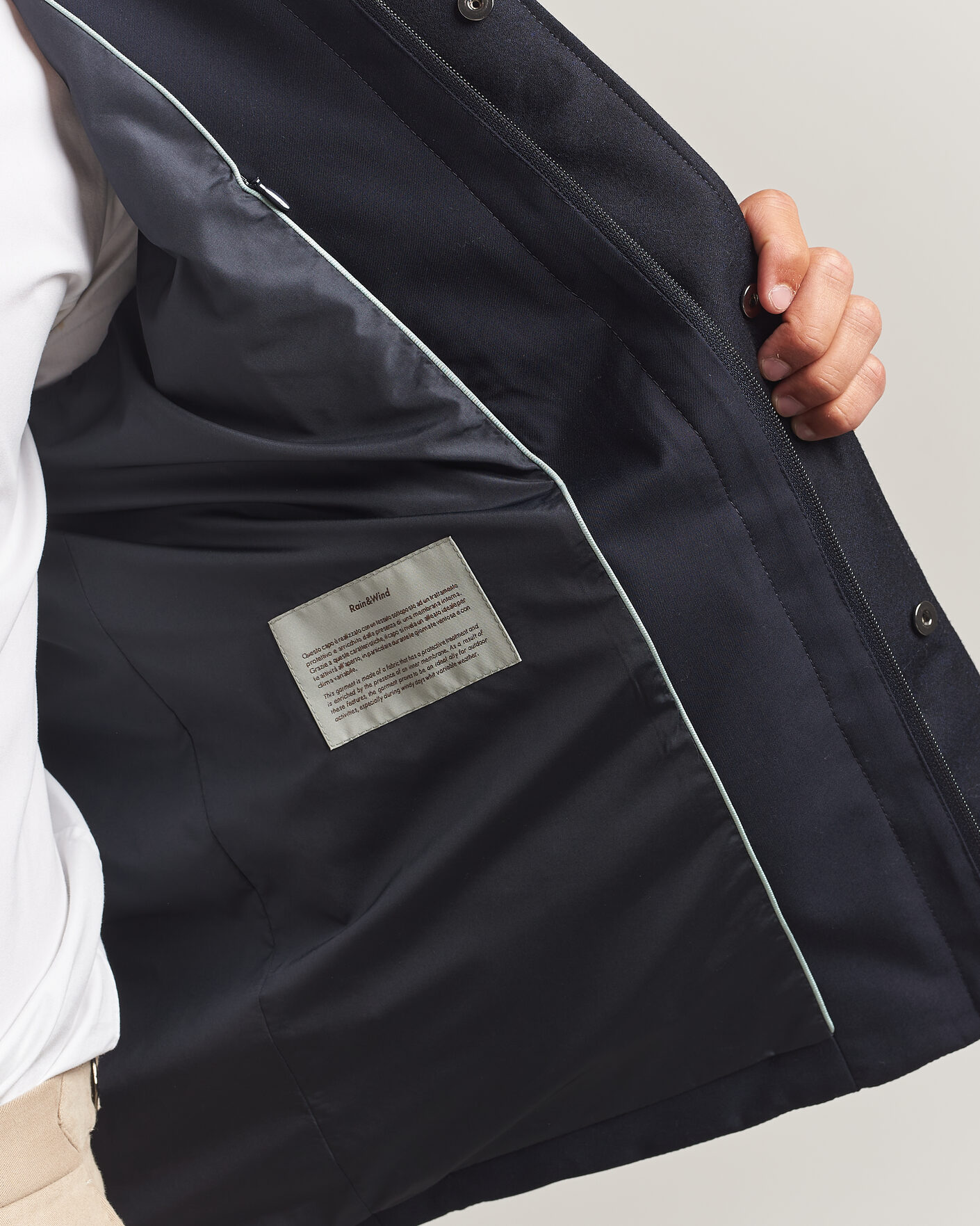 Men | Coats & Jackets | Canali | Quilted Country Coat Navy