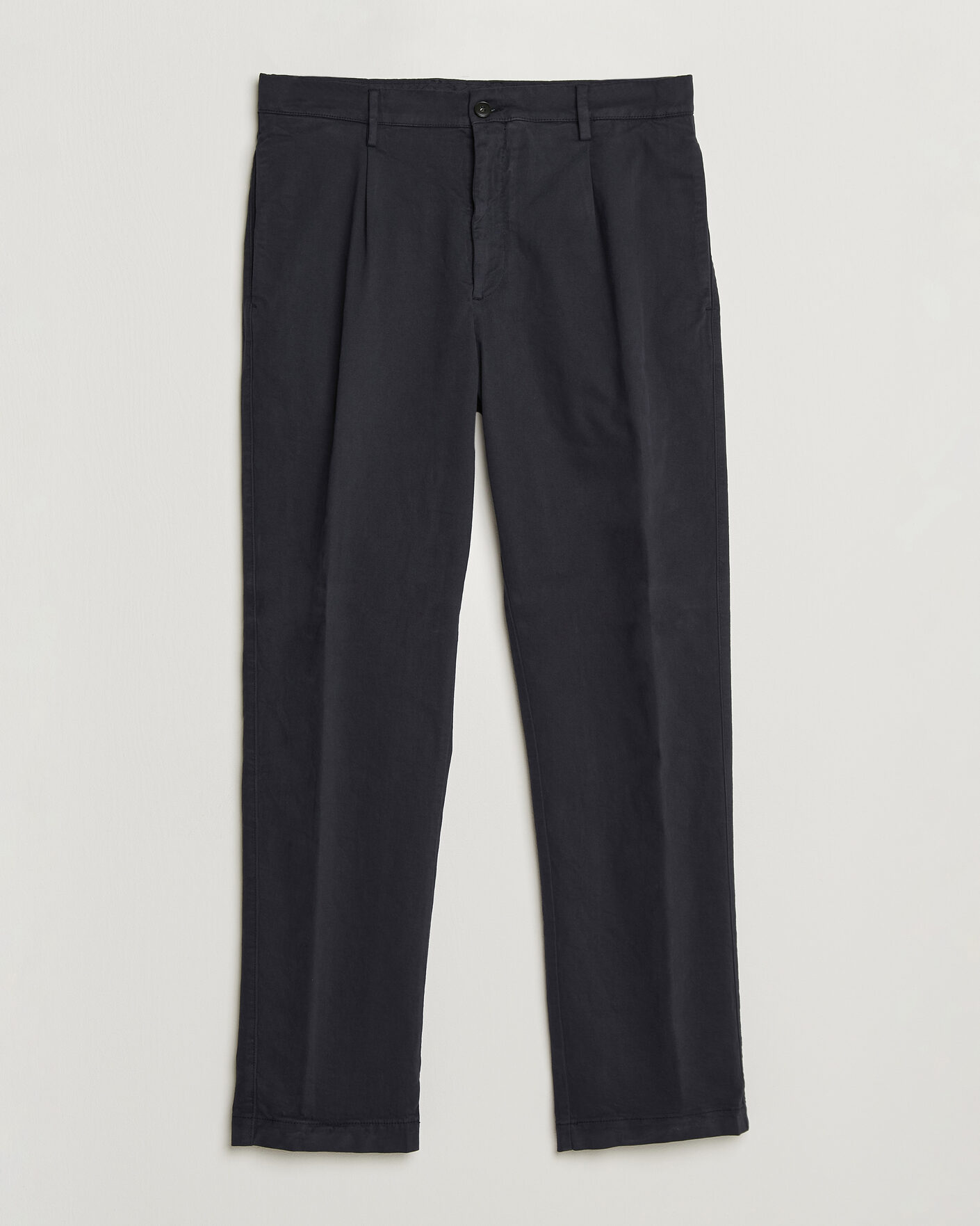 Men | Trousers | Canali | Cotton/Cashmere Chinos Navy