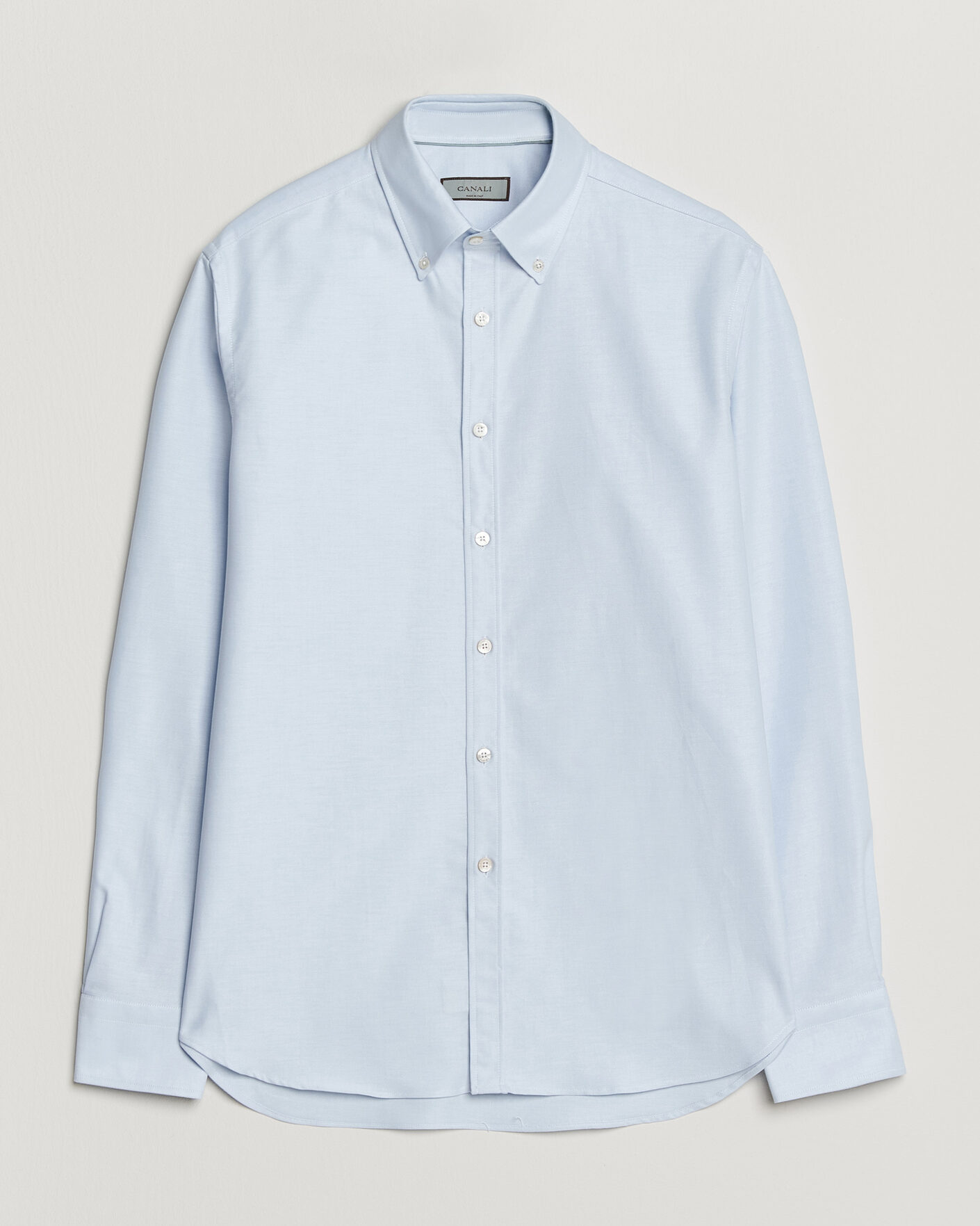 Men | Shirts | Canali | Oxford Button Down Shirt Light Blue
