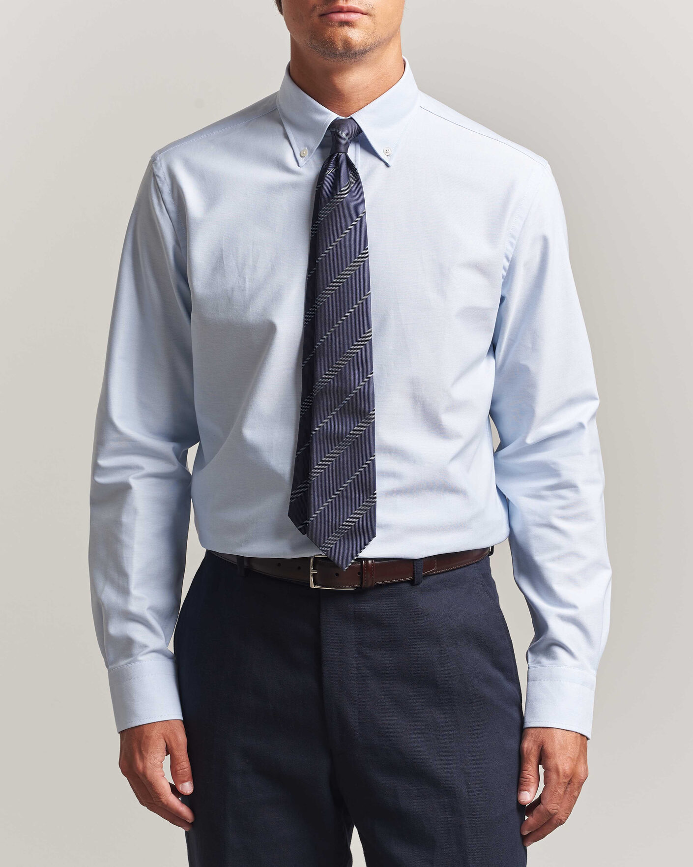 Men | Shirts | Canali | Oxford Button Down Shirt Light Blue