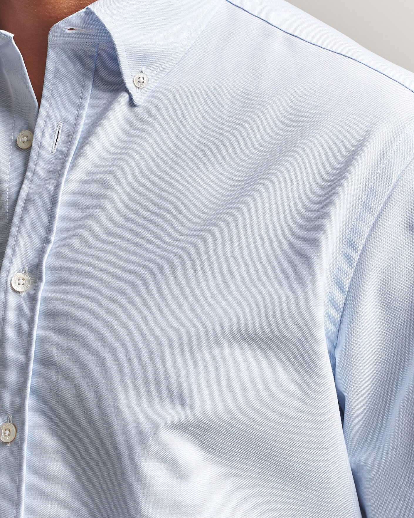 Men | Shirts | Canali | Oxford Button Down Shirt Light Blue