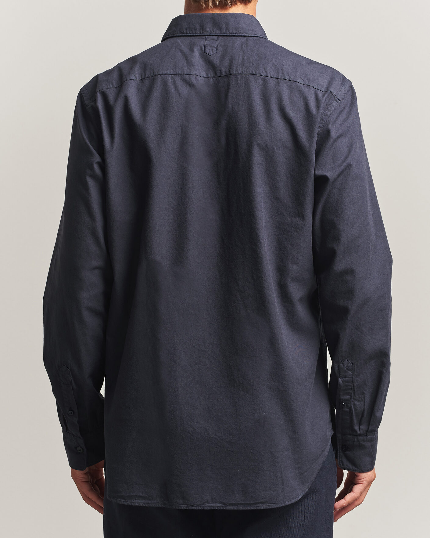 Men | Shirts | Canali | Garment Dyed Cotton Shirt Navy