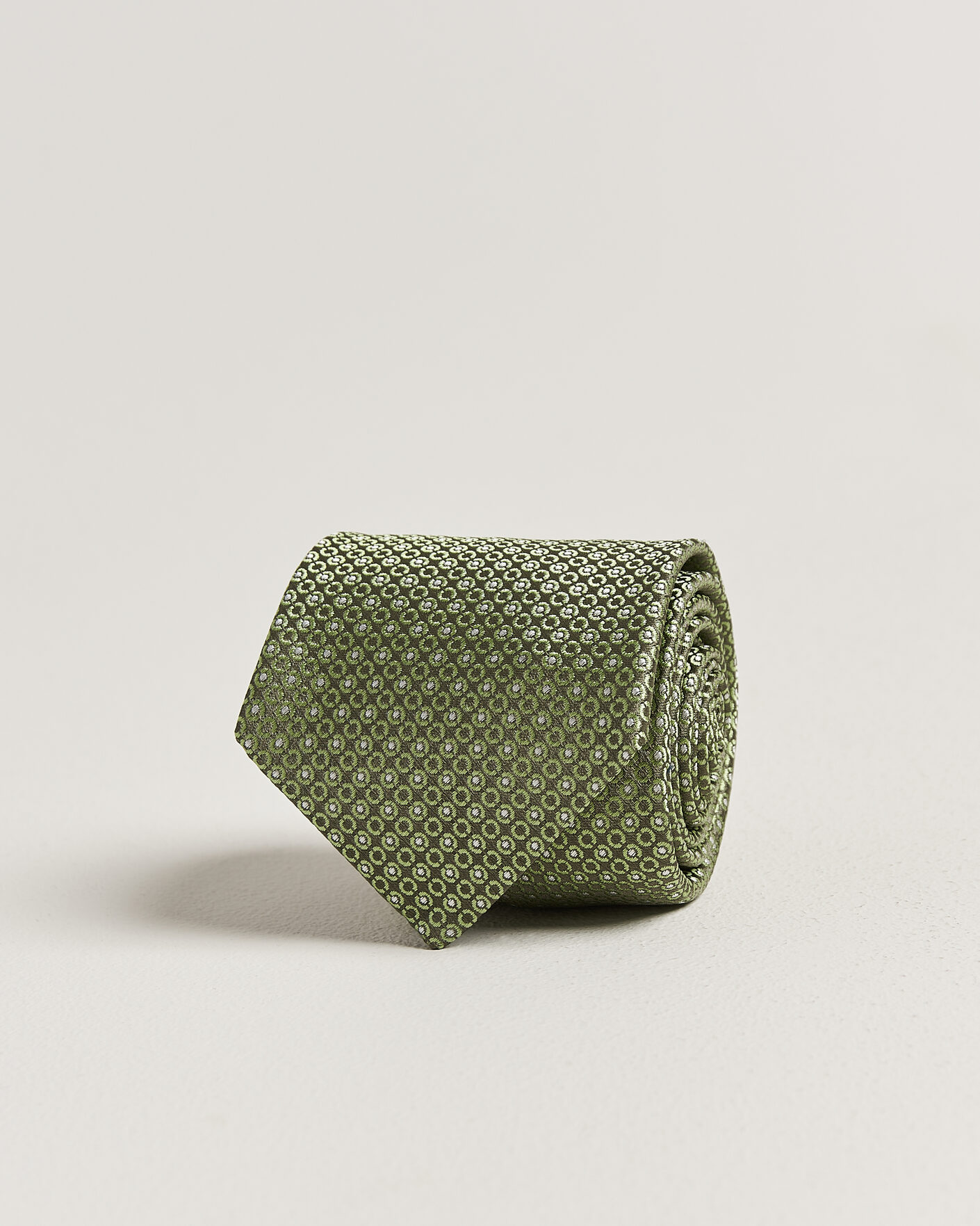 Men | Ties | Canali | Jacquard Silk Tie Grass Green