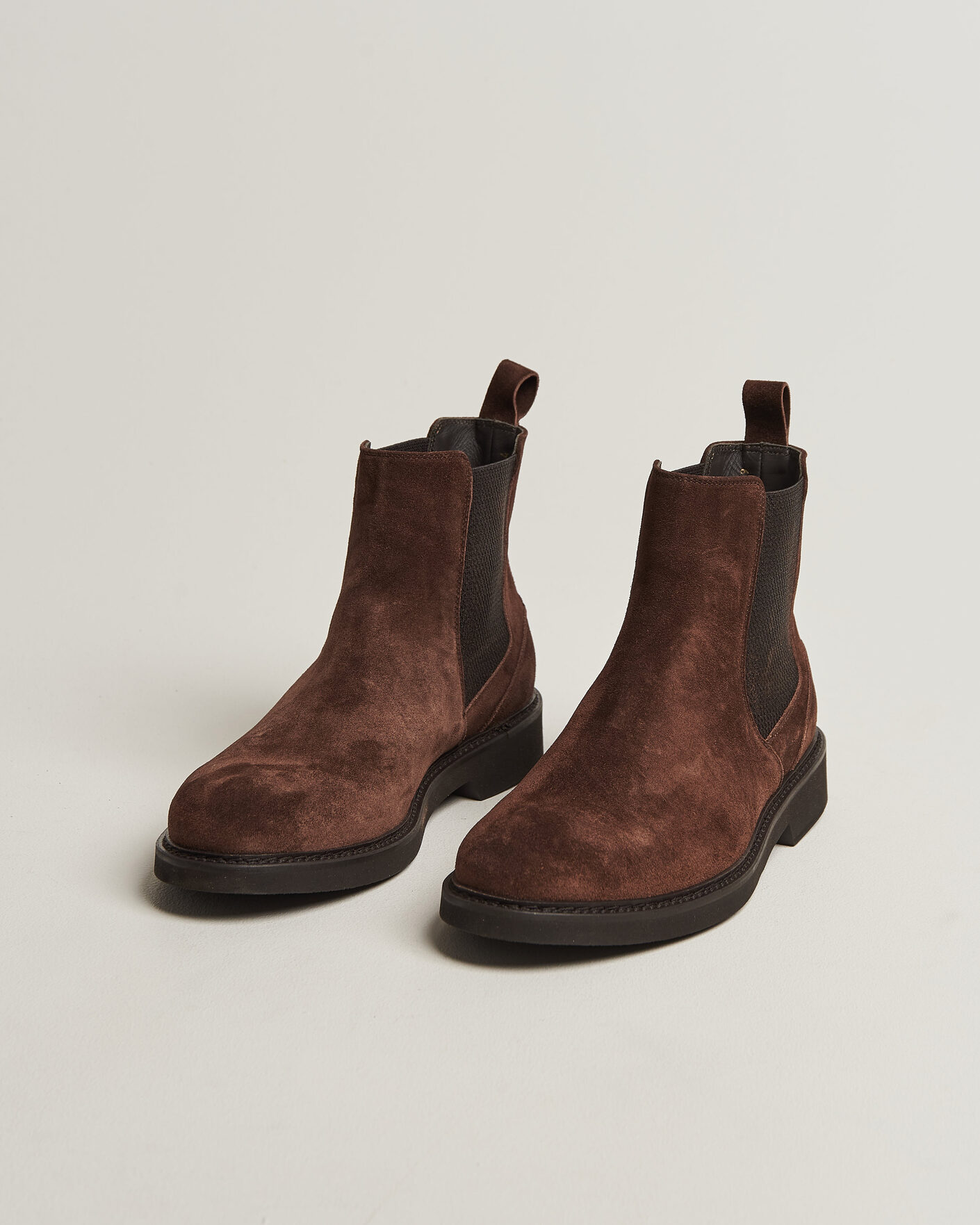 Men | Boots | Canali | Chelsea Boots Dark Brown Suede