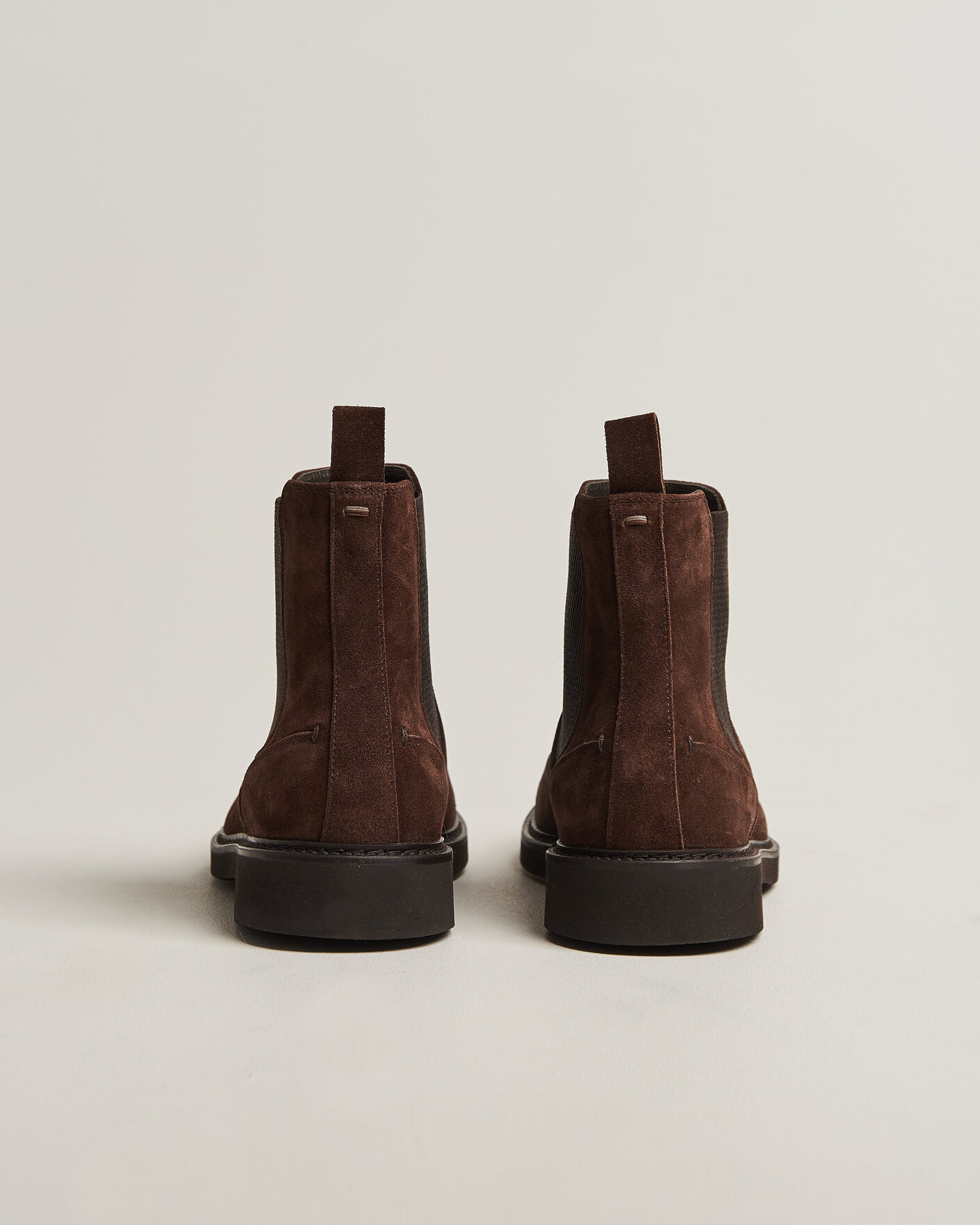 Men | Boots | Canali | Chelsea Boots Dark Brown Suede