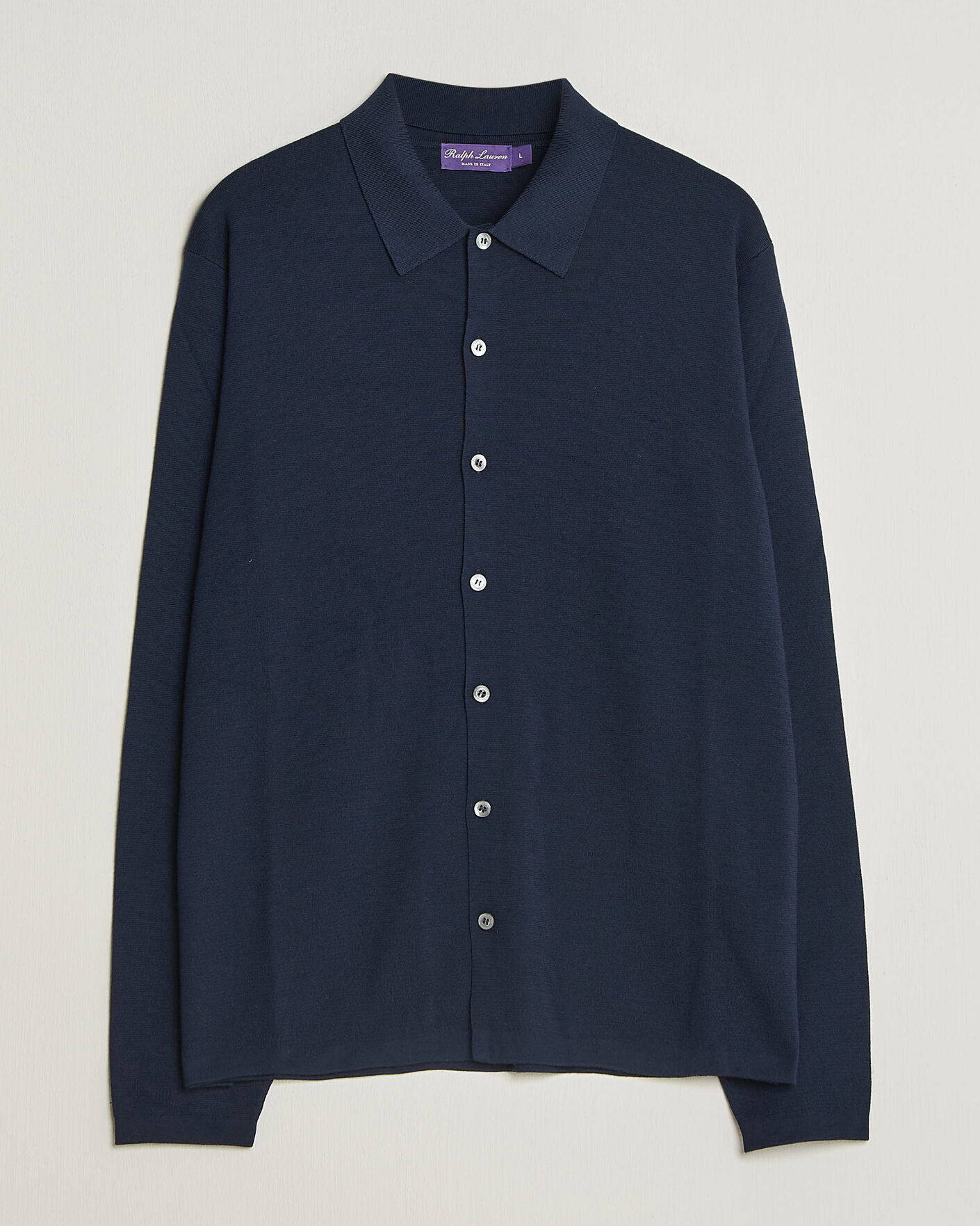 Men | Sweaters & Knitwear | Ralph Lauren Purple Label | Milano Stich Cardigan Racing Navy