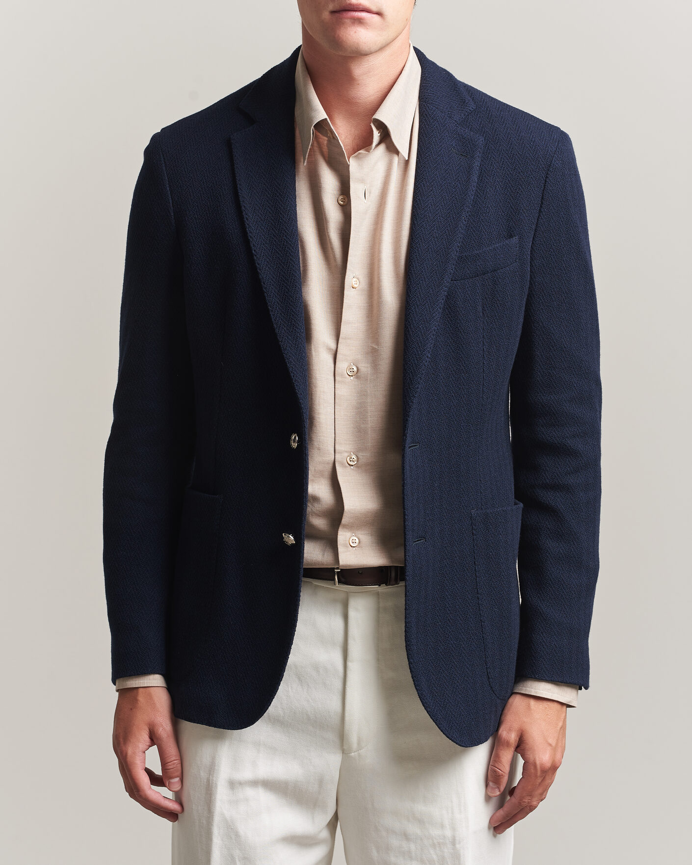 Men | Blazers | Ralph Lauren Purple Label | Cashmere/Silk Herringbone Blazer Navy