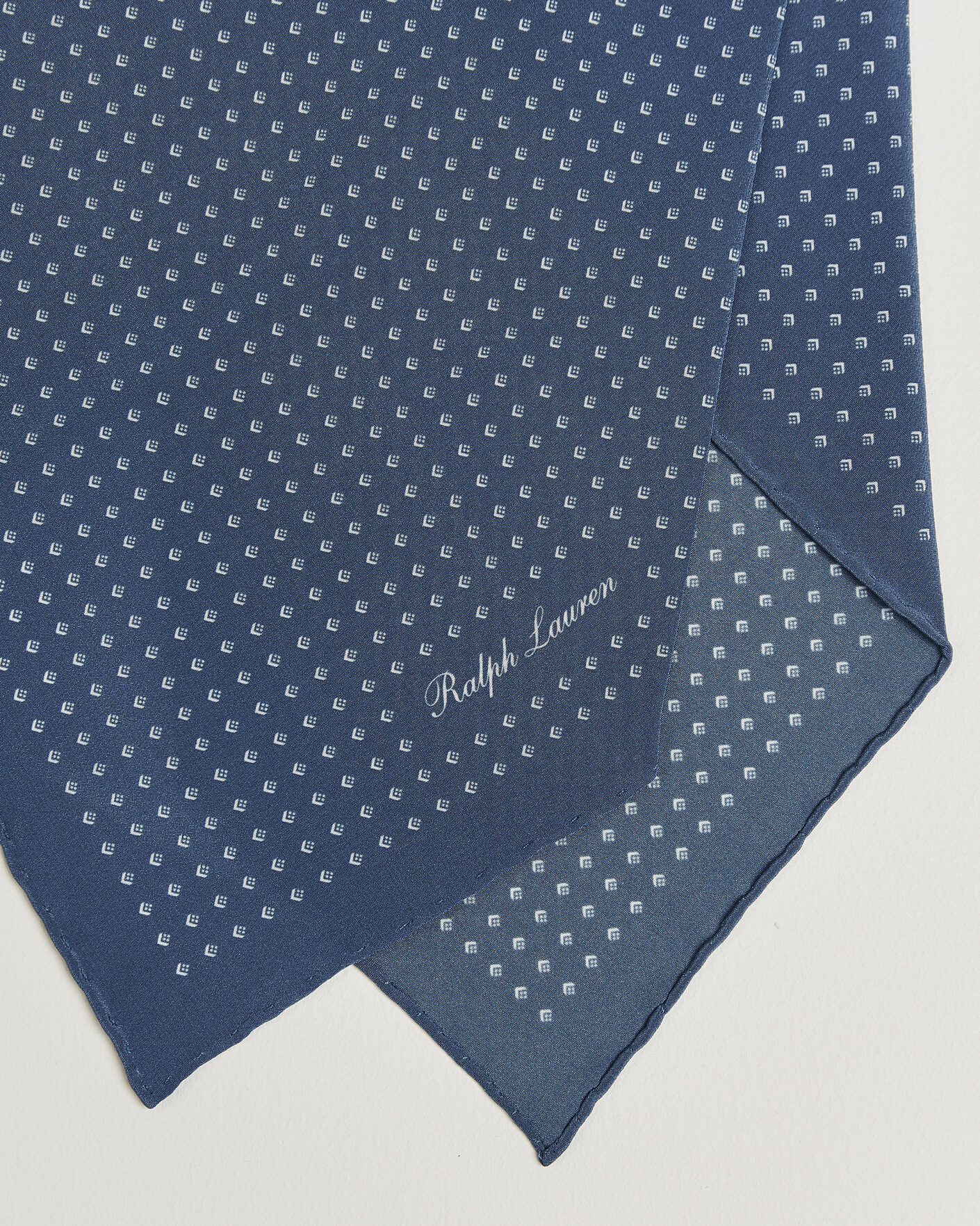 Men | Dress Scarves | Ralph Lauren Purple Label | Silk Neckerchief Blue Horizon
