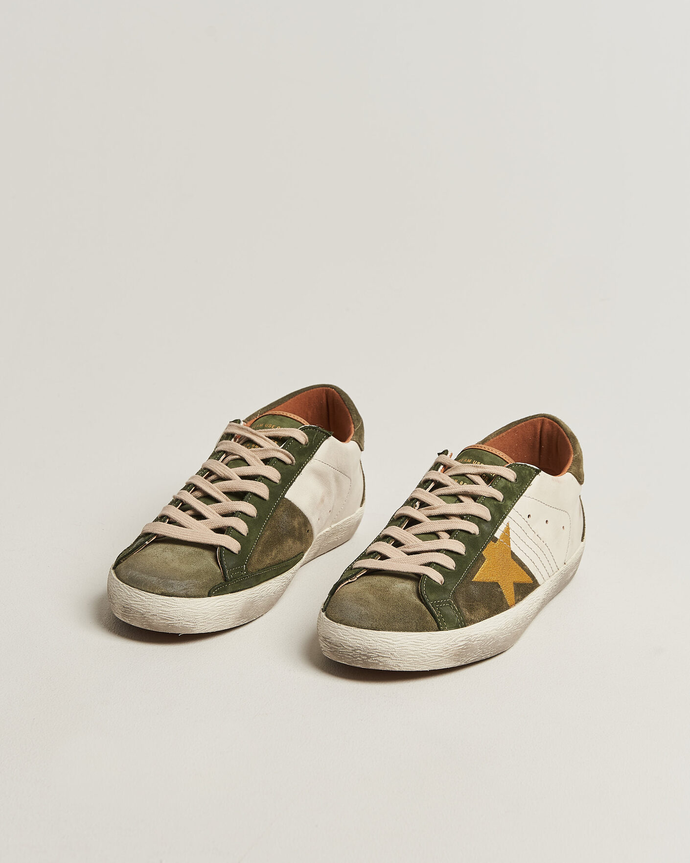 Men | Sneakers | Golden Goose | Super-Star Sneakers Cream/Olive