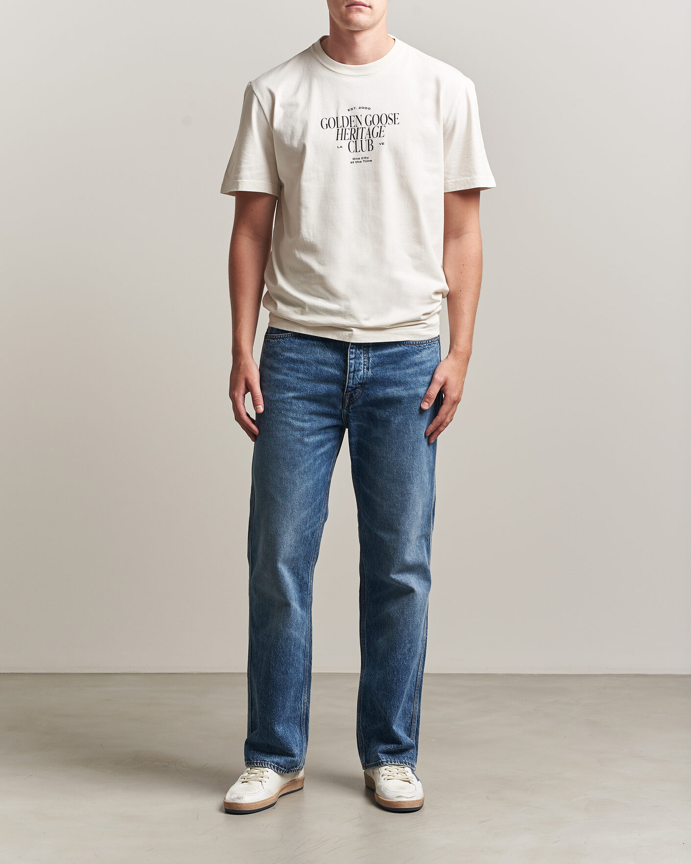 Men | T-Shirts | Golden Goose | Journey Print T-Shirt Heritage White