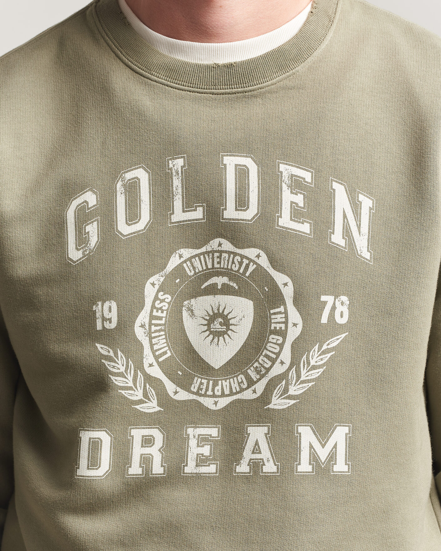 Men | Sweaters & Knitwear | Golden Goose | Garment Dyed Sweatshirt Vintage Kalamata