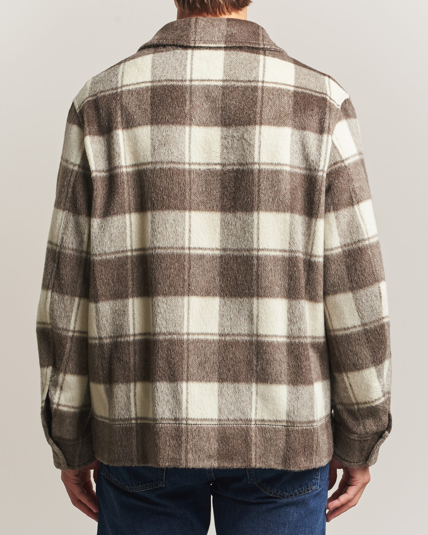 Men | Coats & Jackets | Golden Goose | Wool/Mohair Work Jacket Brown/White