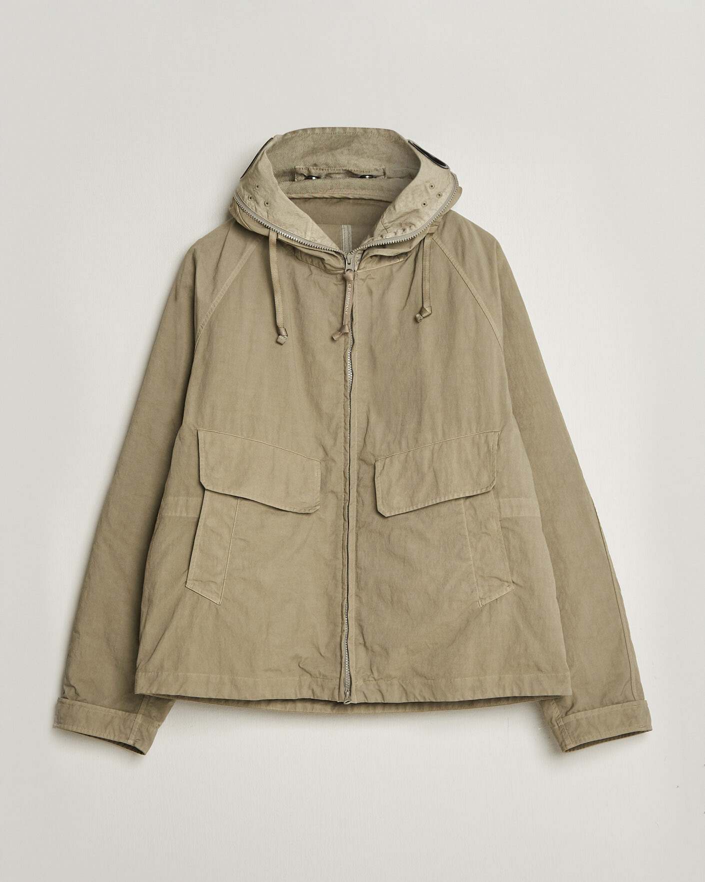 Men | Coats & Jackets | C.P. Company | Heavy Nylon Twill Down Padded Jacket Light Grey