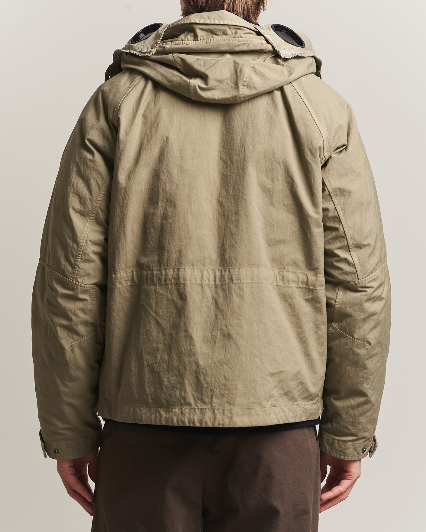Men | Coats & Jackets | C.P. Company | Heavy Nylon Twill Down Padded Jacket Light Grey
