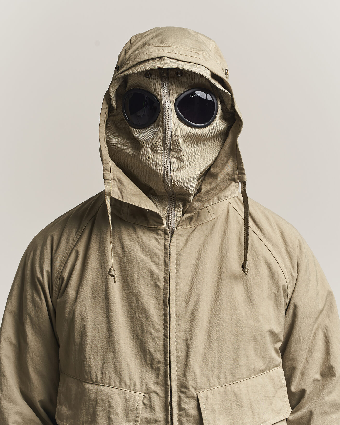 Men | Coats & Jackets | C.P. Company | Heavy Nylon Twill Down Padded Jacket Light Grey