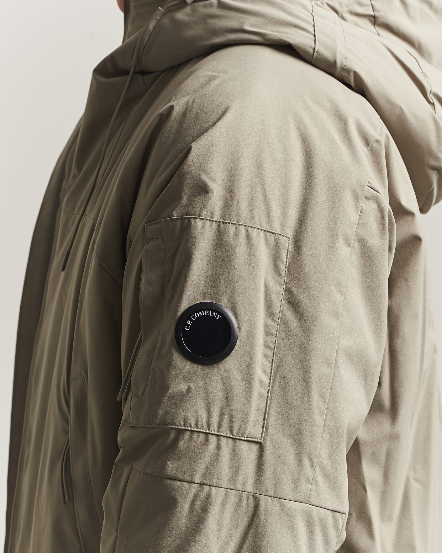 Men | Coats & Jackets | C.P. Company | Pro-Tek Lightweight Padded Hood Jacket Light Grey