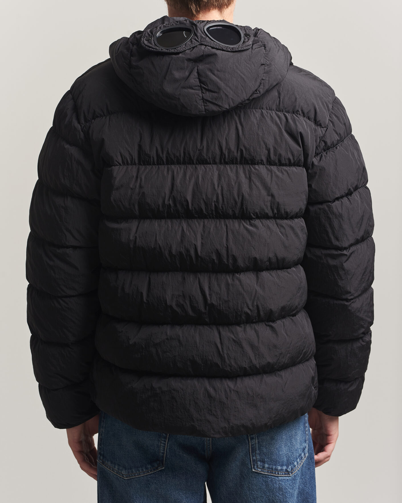 Men | Coats & Jackets | C.P. Company | Chrome-R Goggle Down Jacket Black
