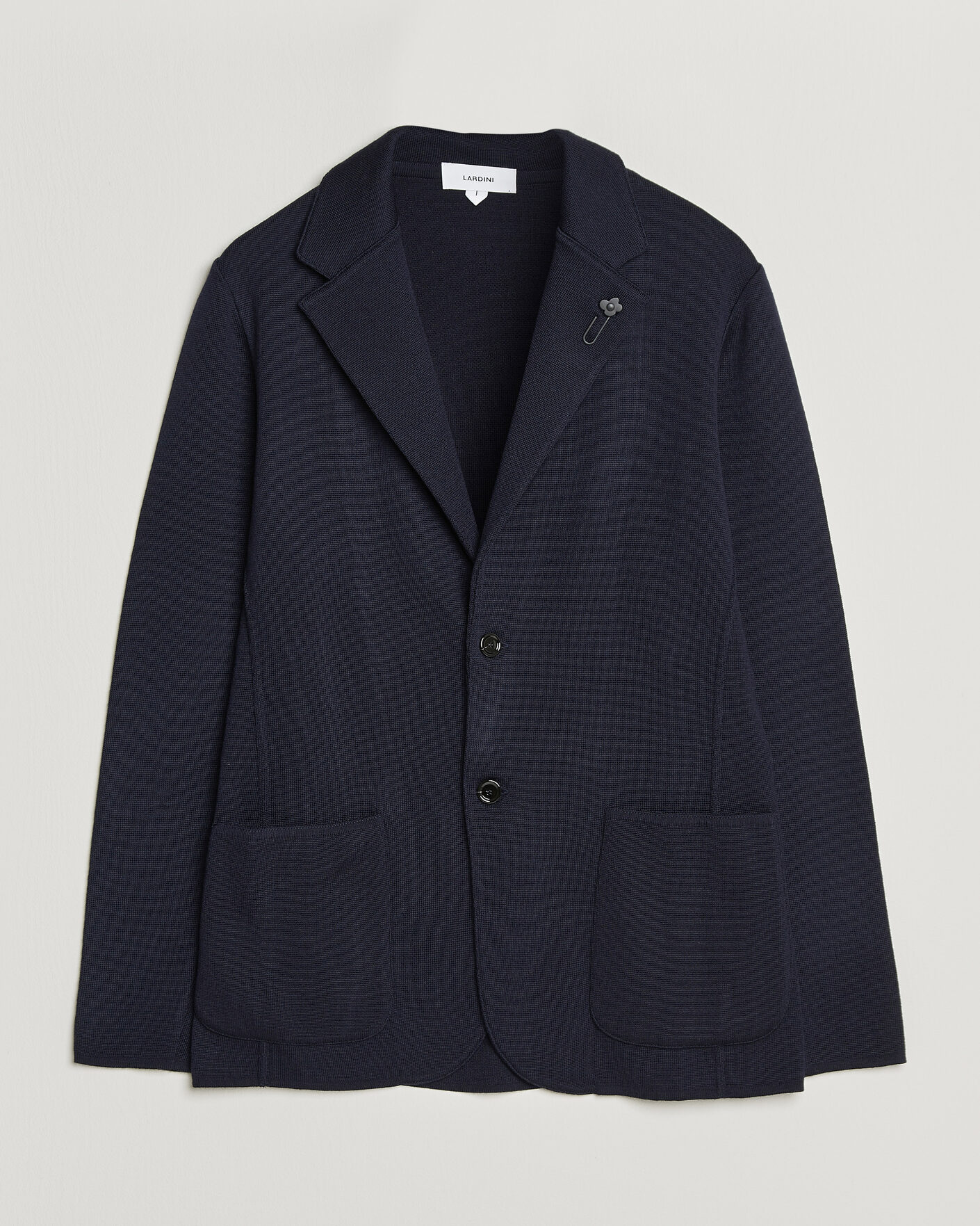 Men | Blazers | Lardini | Knitted Wool Blazer Navy