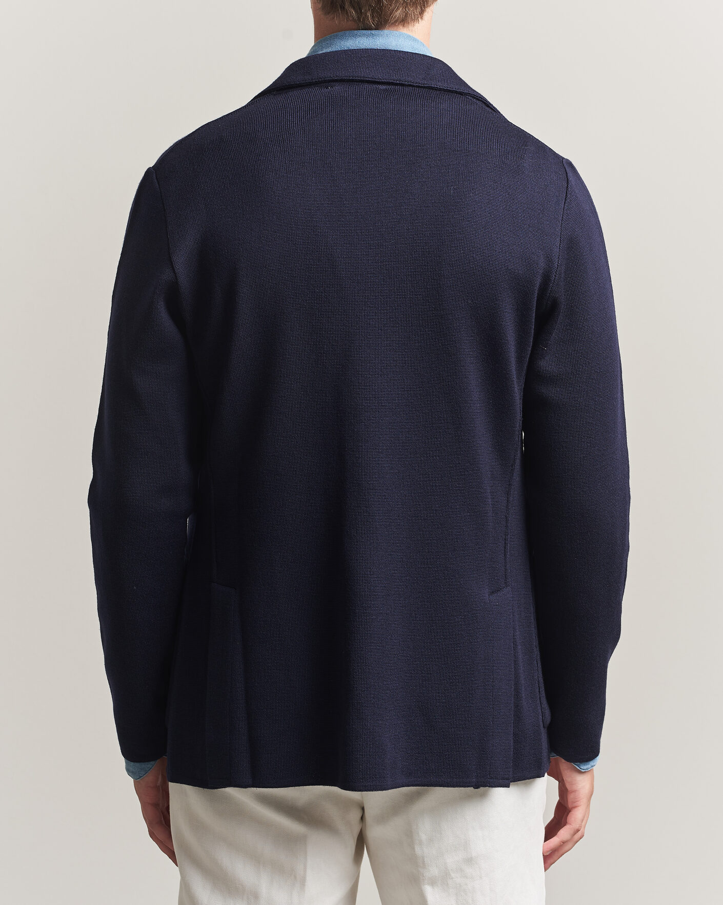 Men | Blazers | Lardini | Knitted Wool Blazer Navy