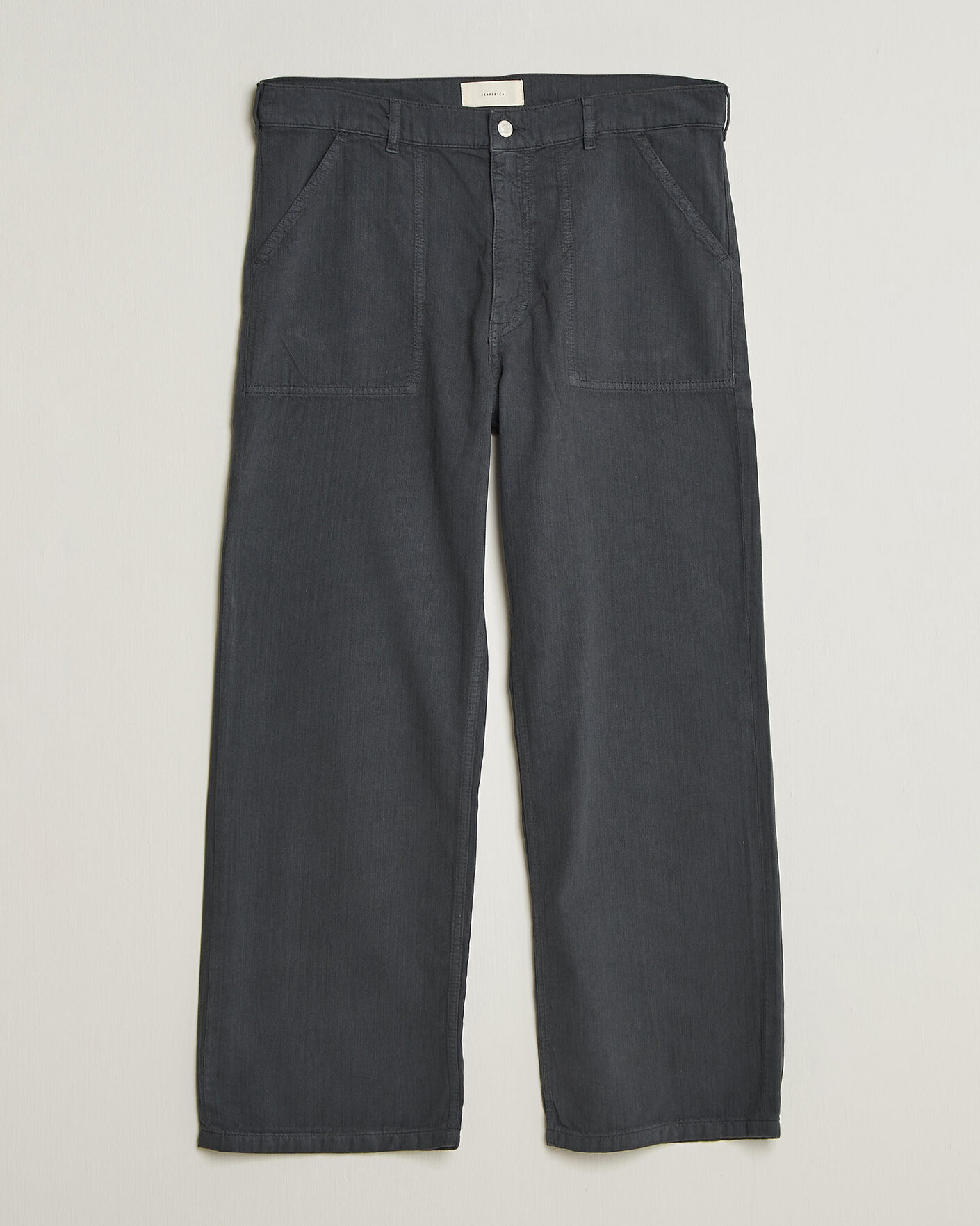 Men | Trousers | Jeanerica | Genua Worker Chino Chevron Anthracite